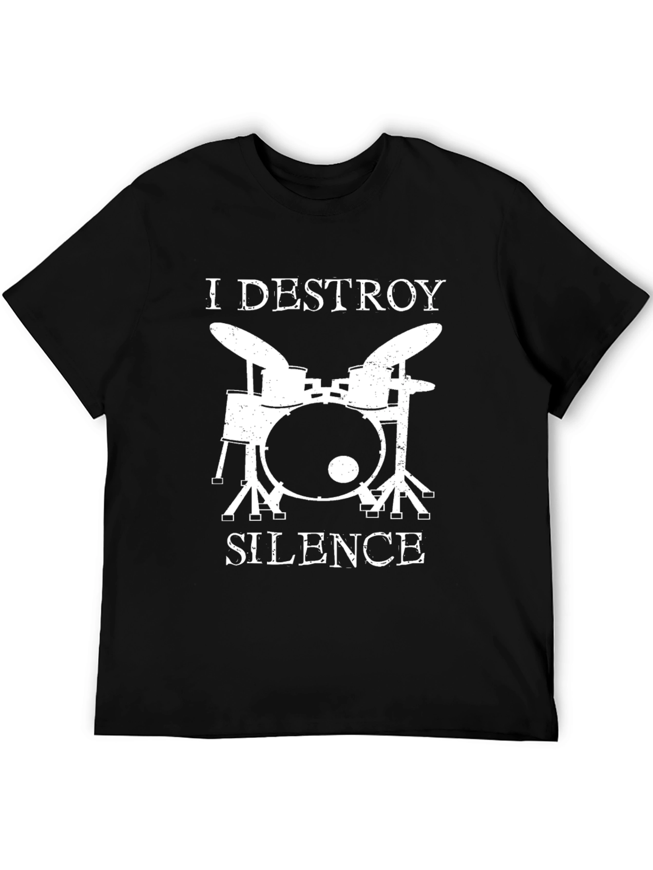 I Destroy Silence Drummer Graphic T-Shirt