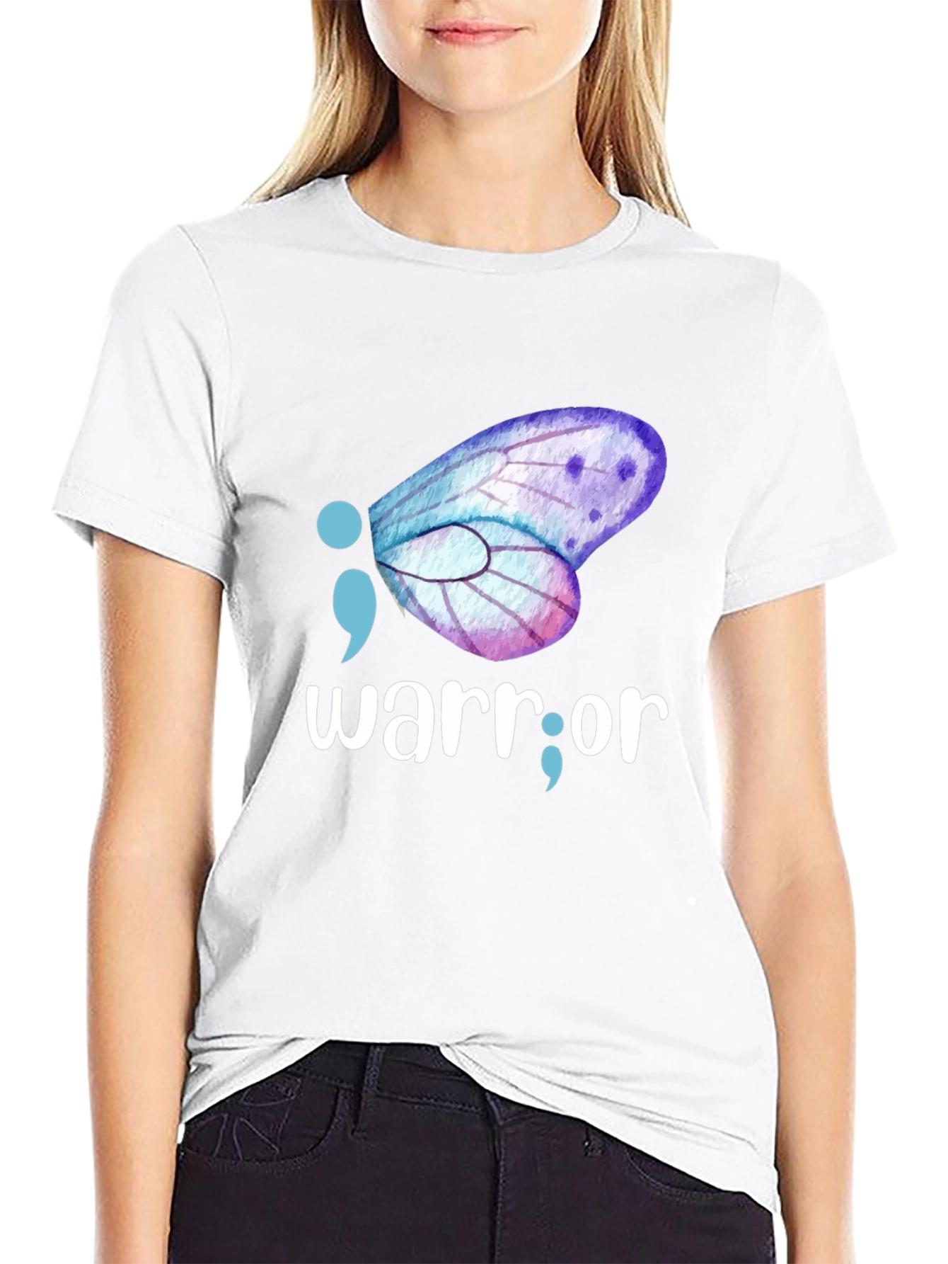 Warrior Semciolon Butterfly Graphic Tee
