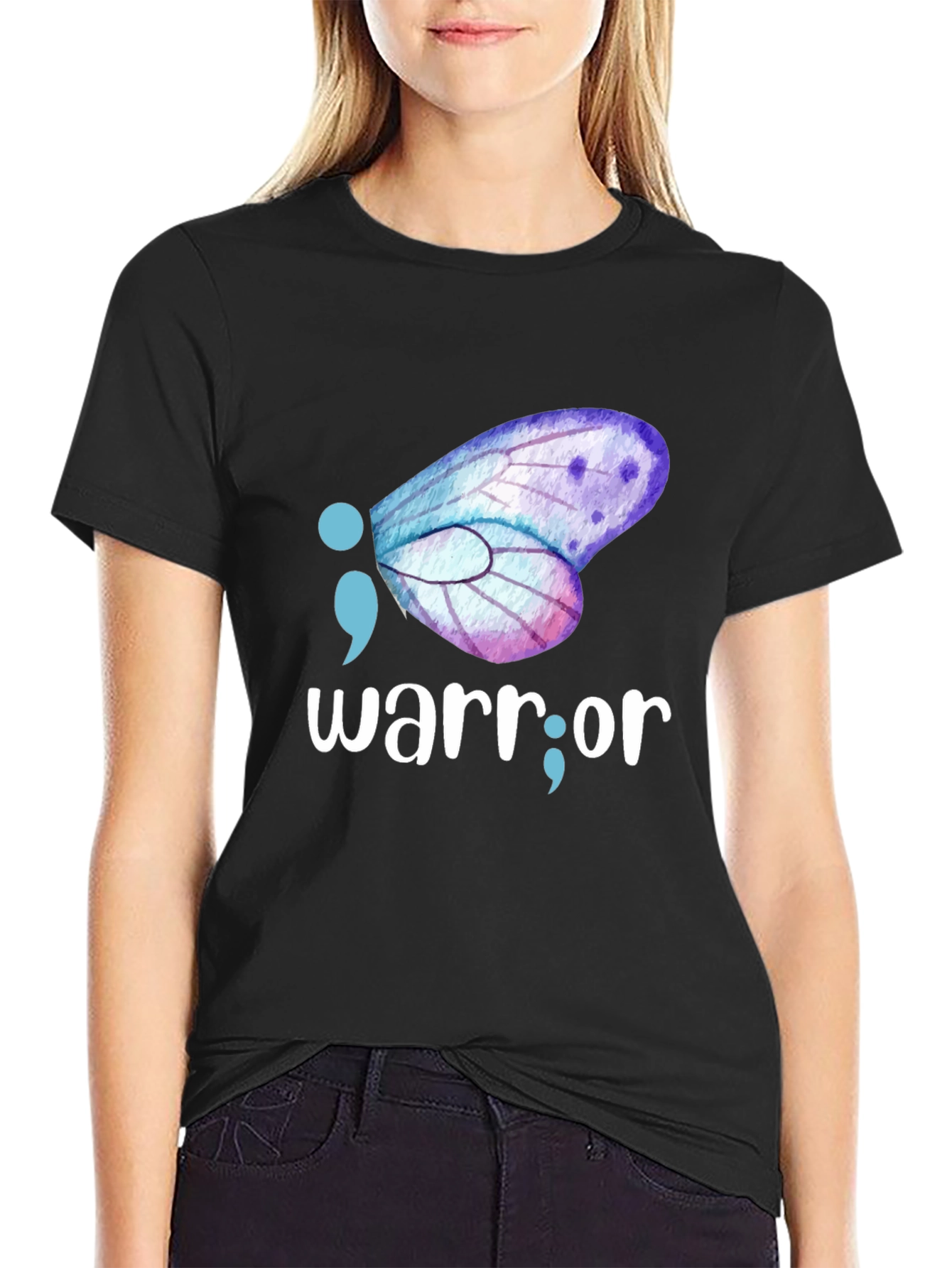Warrior Semciolon Butterfly Graphic Tee