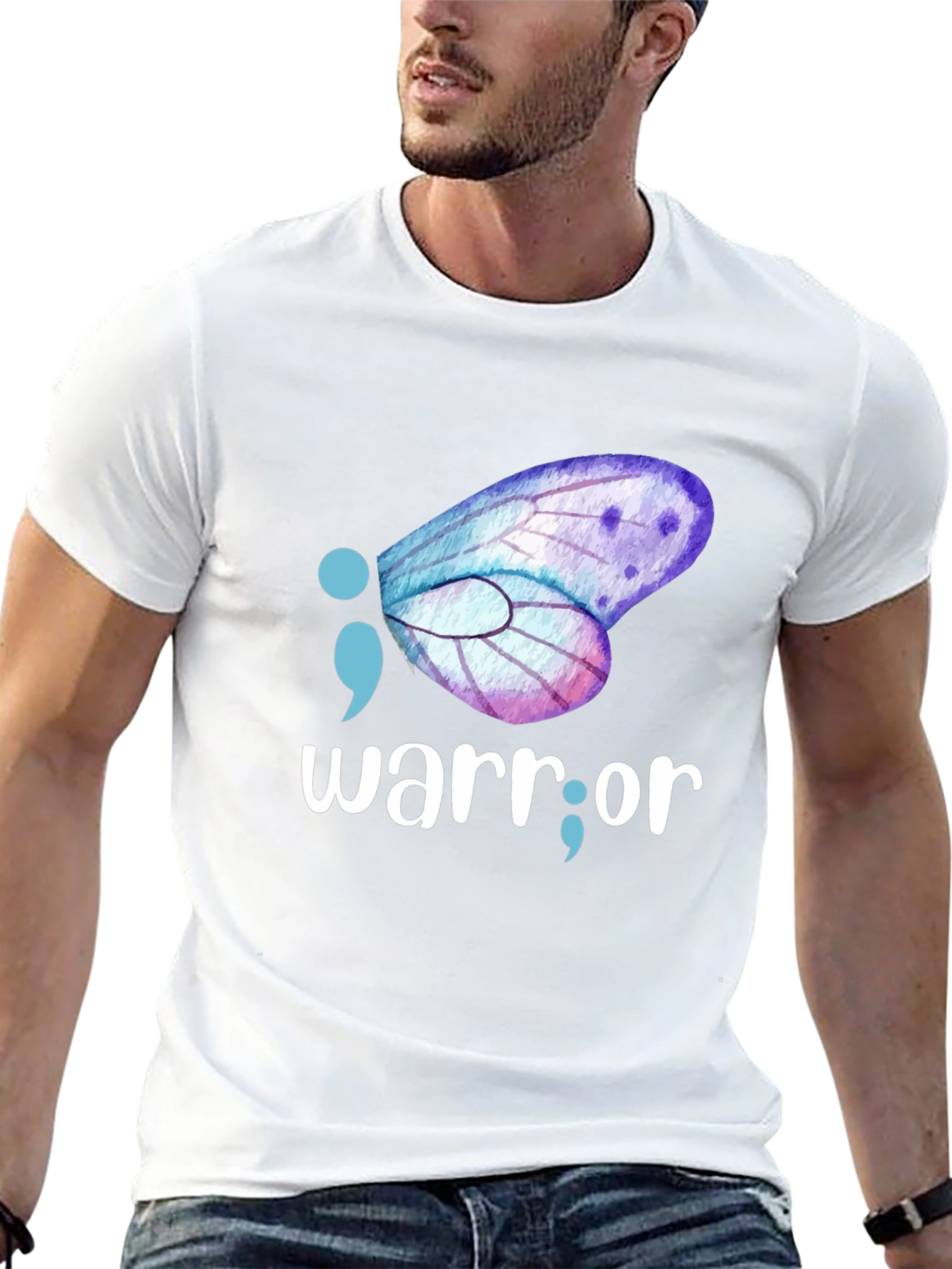 Warrior Semciolon Butterfly Graphic Tee
