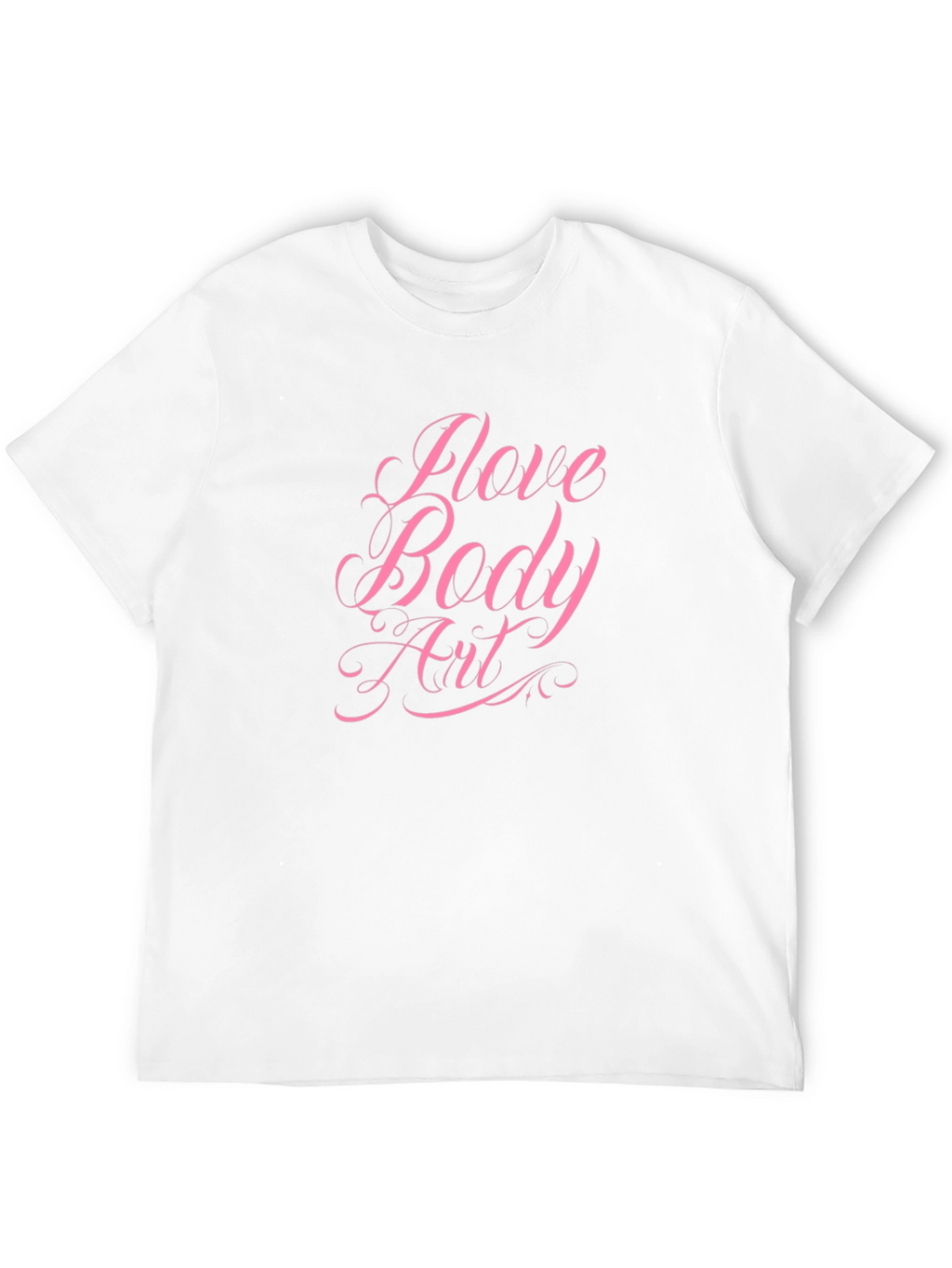 I Love Body Art Black Graphic Tee