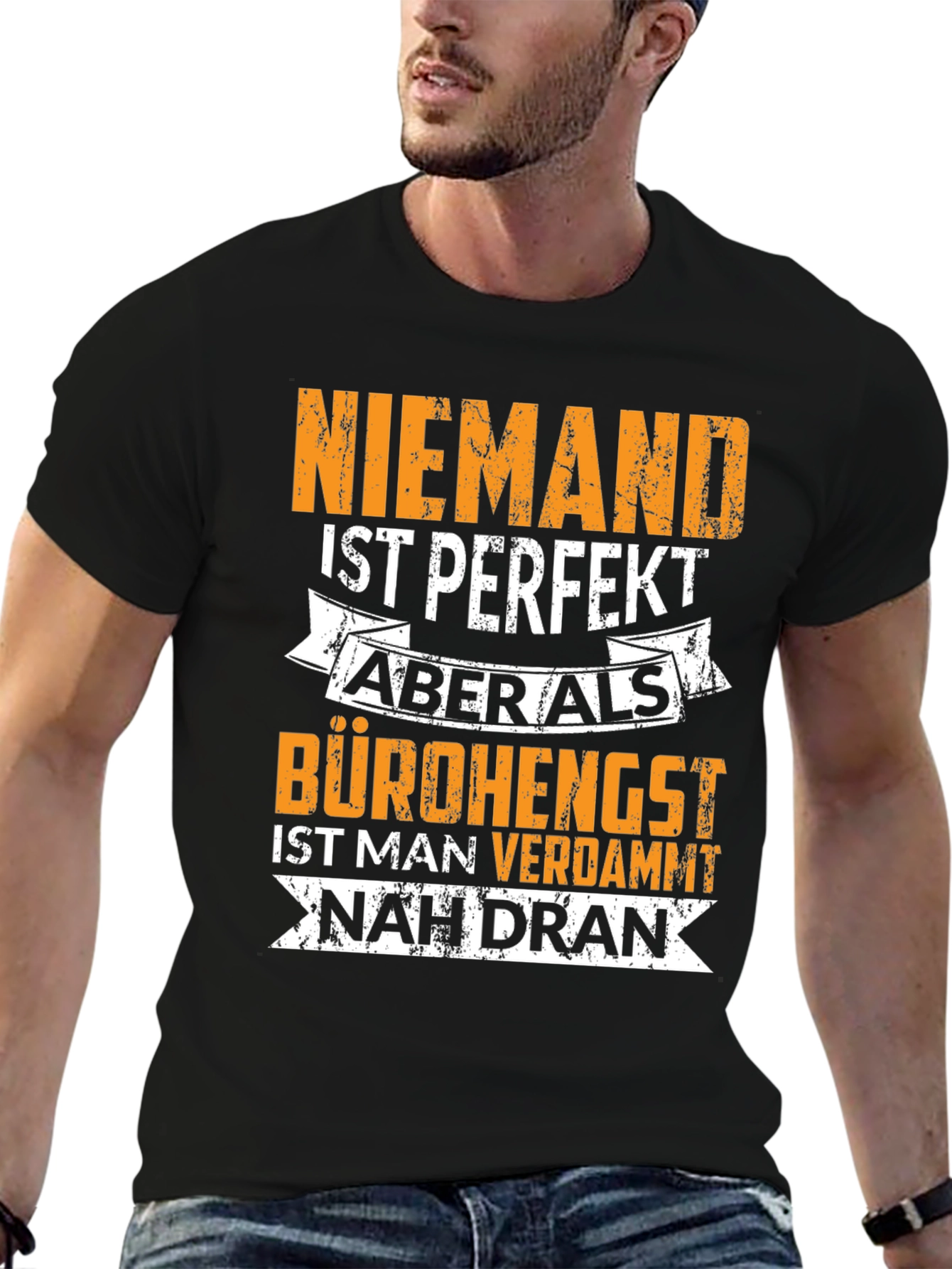 Niemand Ist Perfekt Mens T-Shirt
