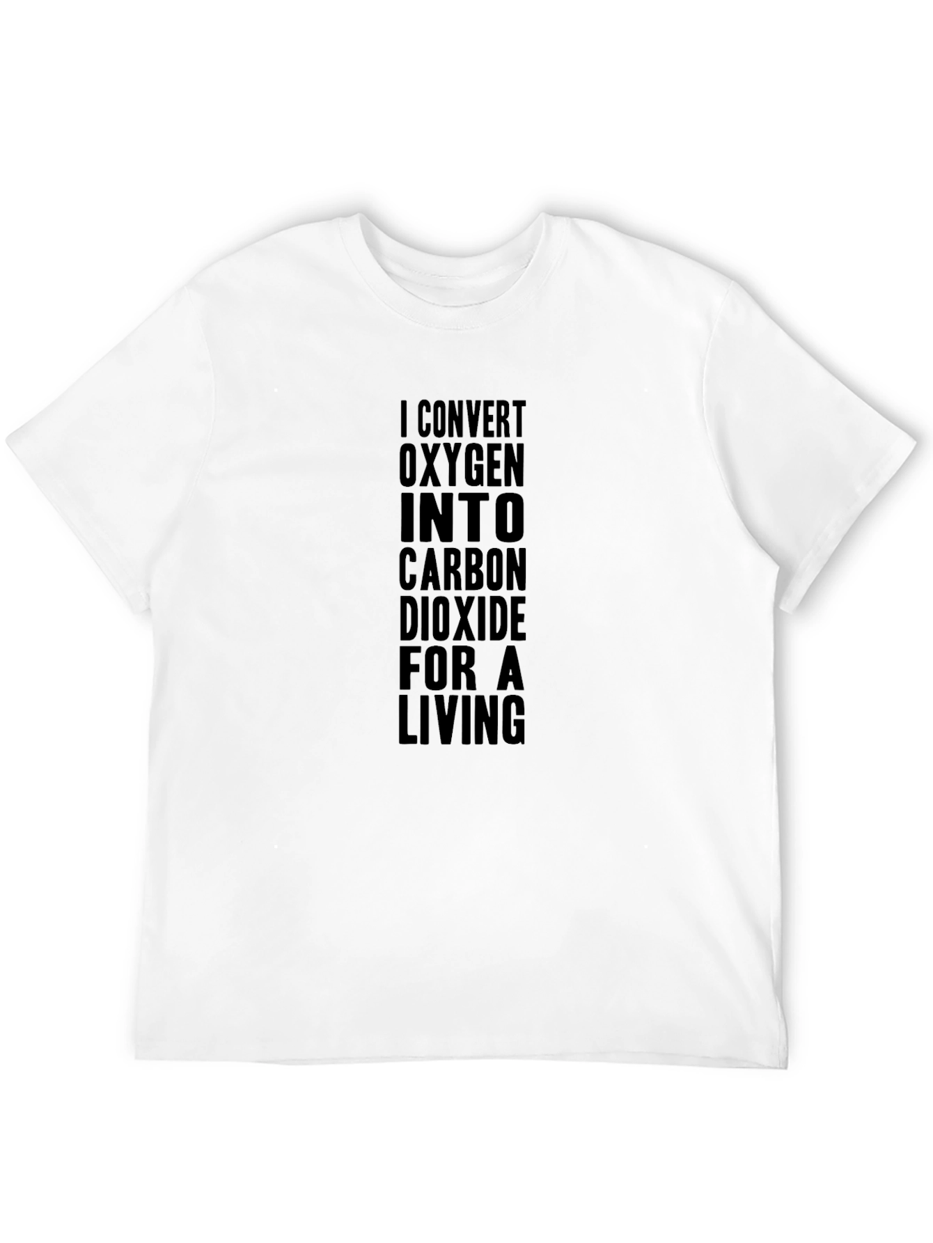 I Convert Oxygen Funny Biologist Black T-Shirt