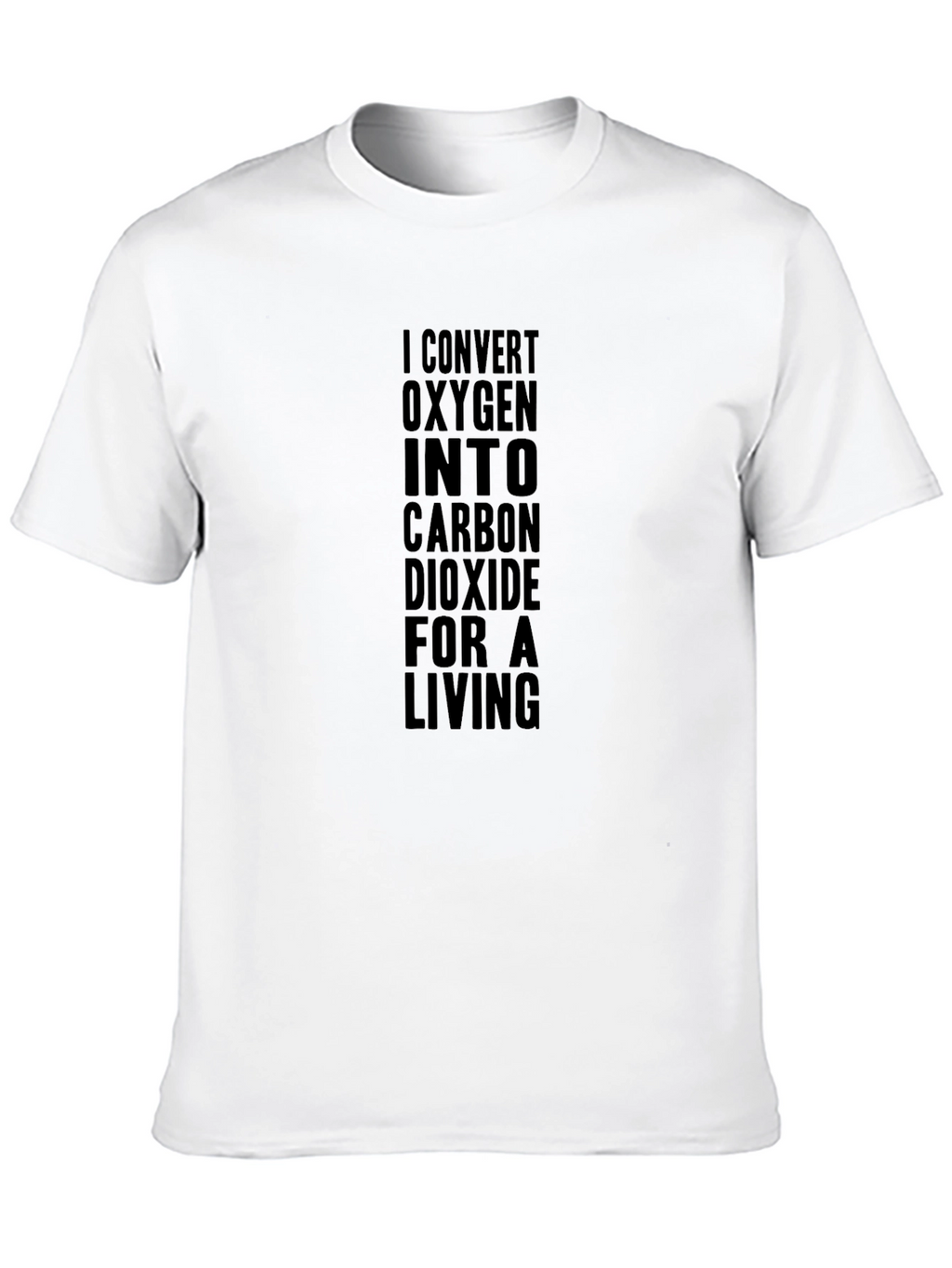 I Convert Oxygen Funny Biologist Black T-Shirt