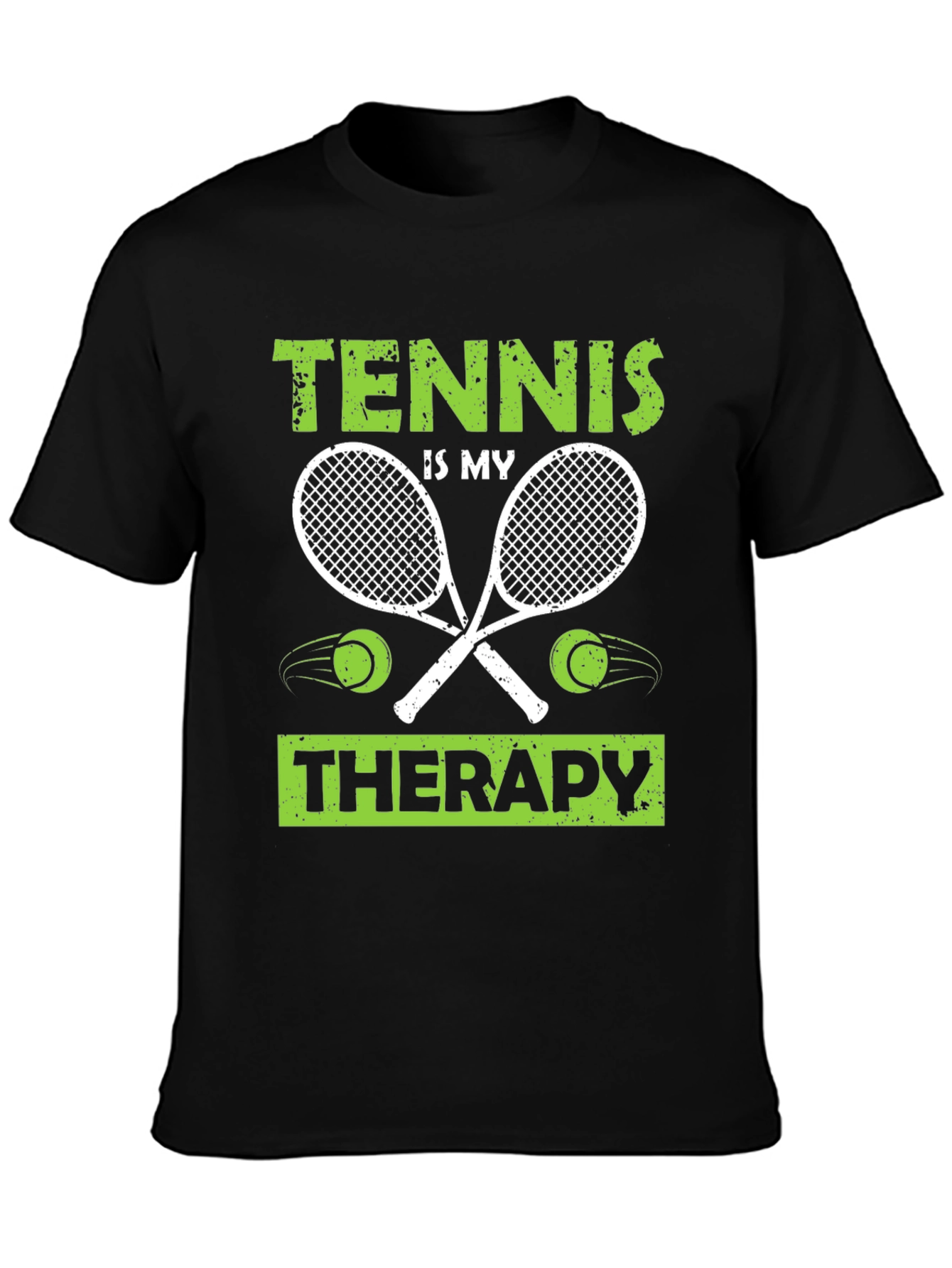 Tennis is My Therapy T-Shirt - Sports & Recreation
