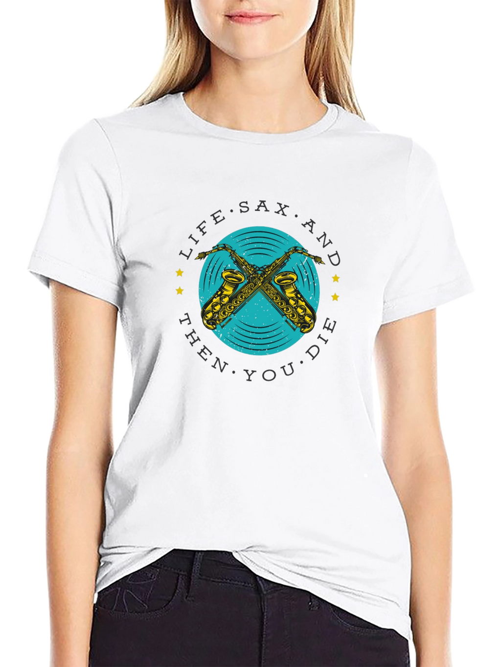 Life Sax and Then You Die Graphic T-Shirt