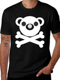 Skull Teddy Bear Graphic Tee