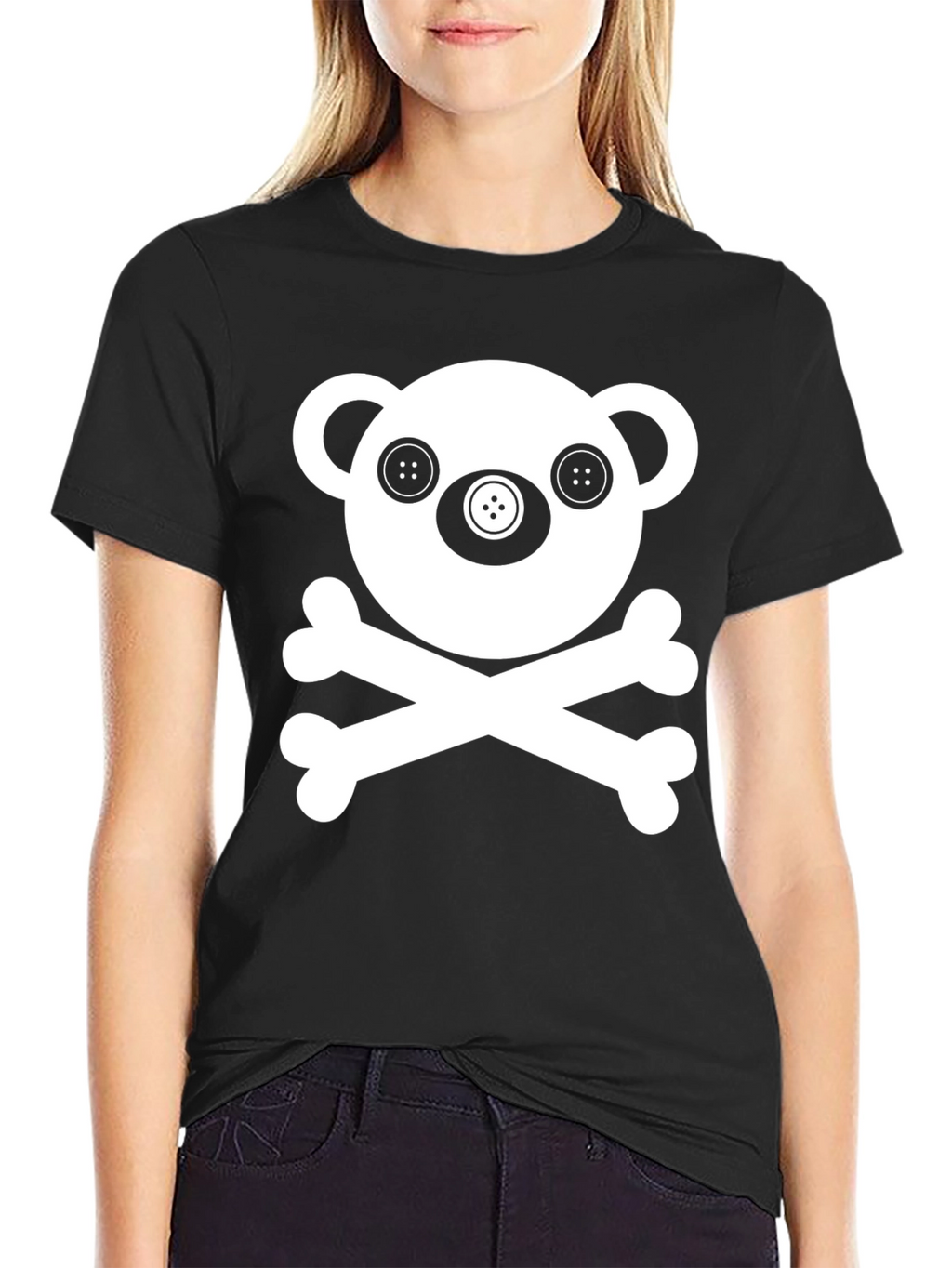 Skull Teddy Bear Graphic Tee