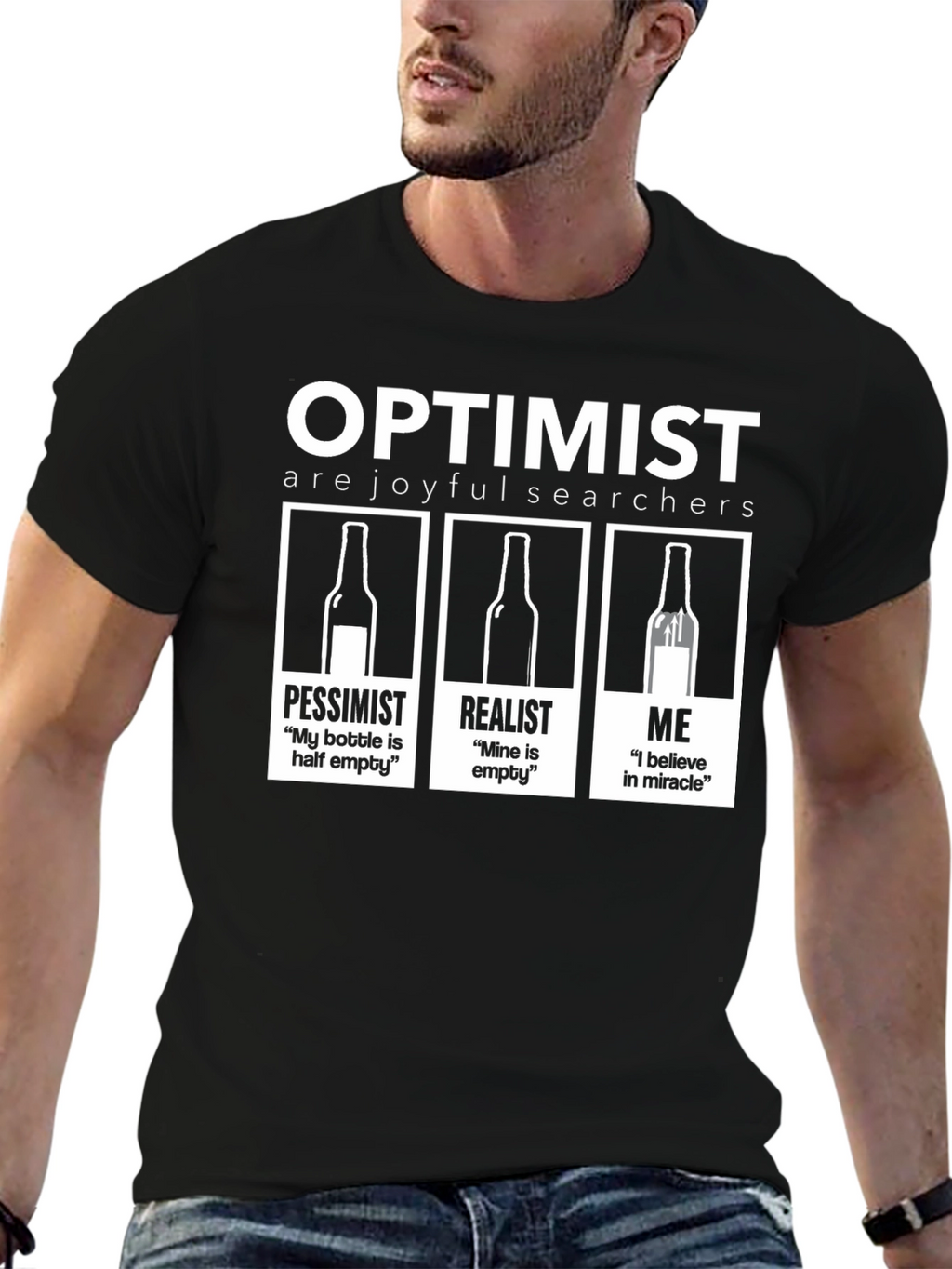 Optimist T-Shirt - Humorous Graphic Tee