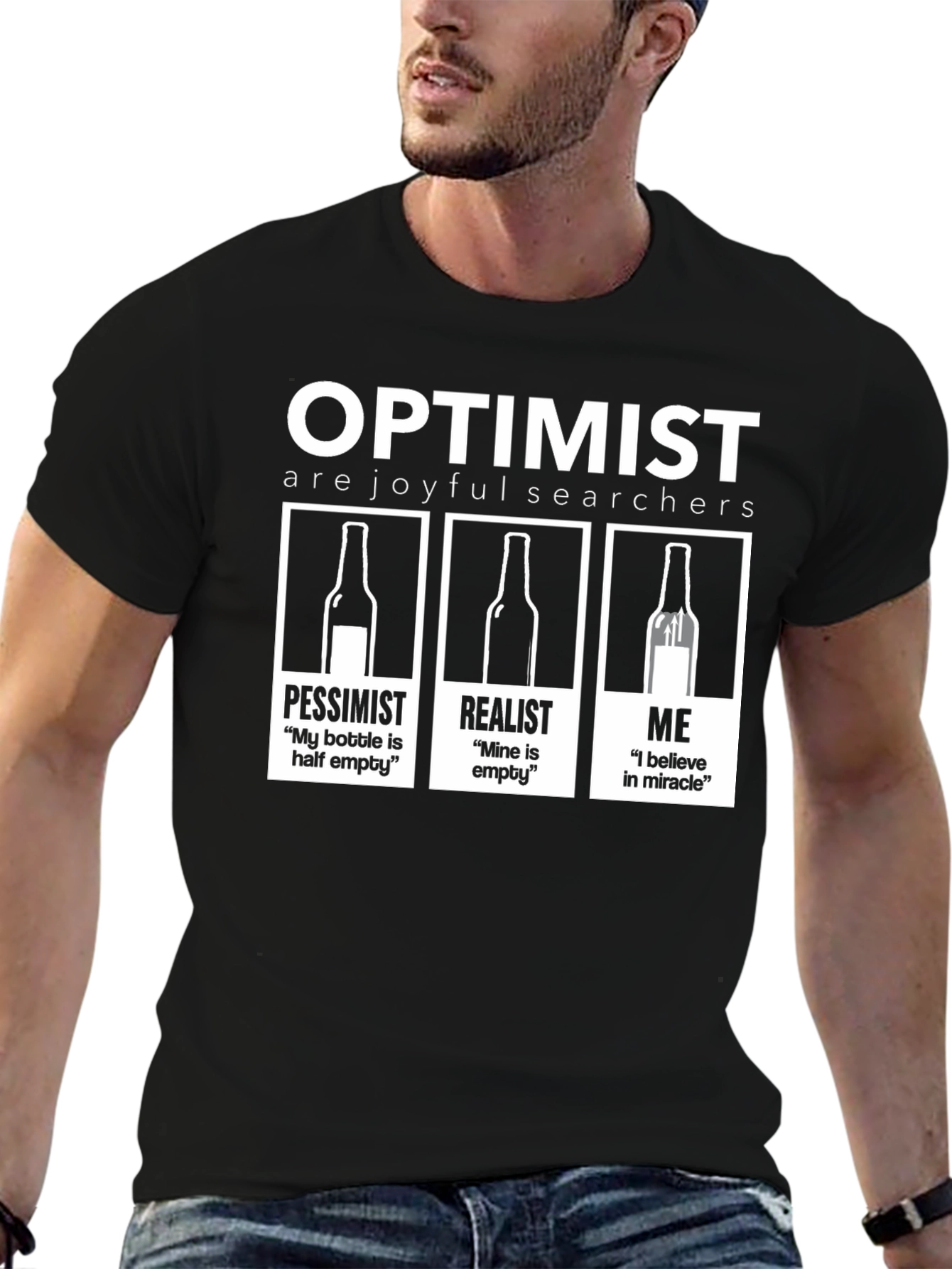 Optimist T-Shirt - Humorous Graphic Tee