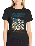 God Bless America T-Shirt - Land of Liberty Design