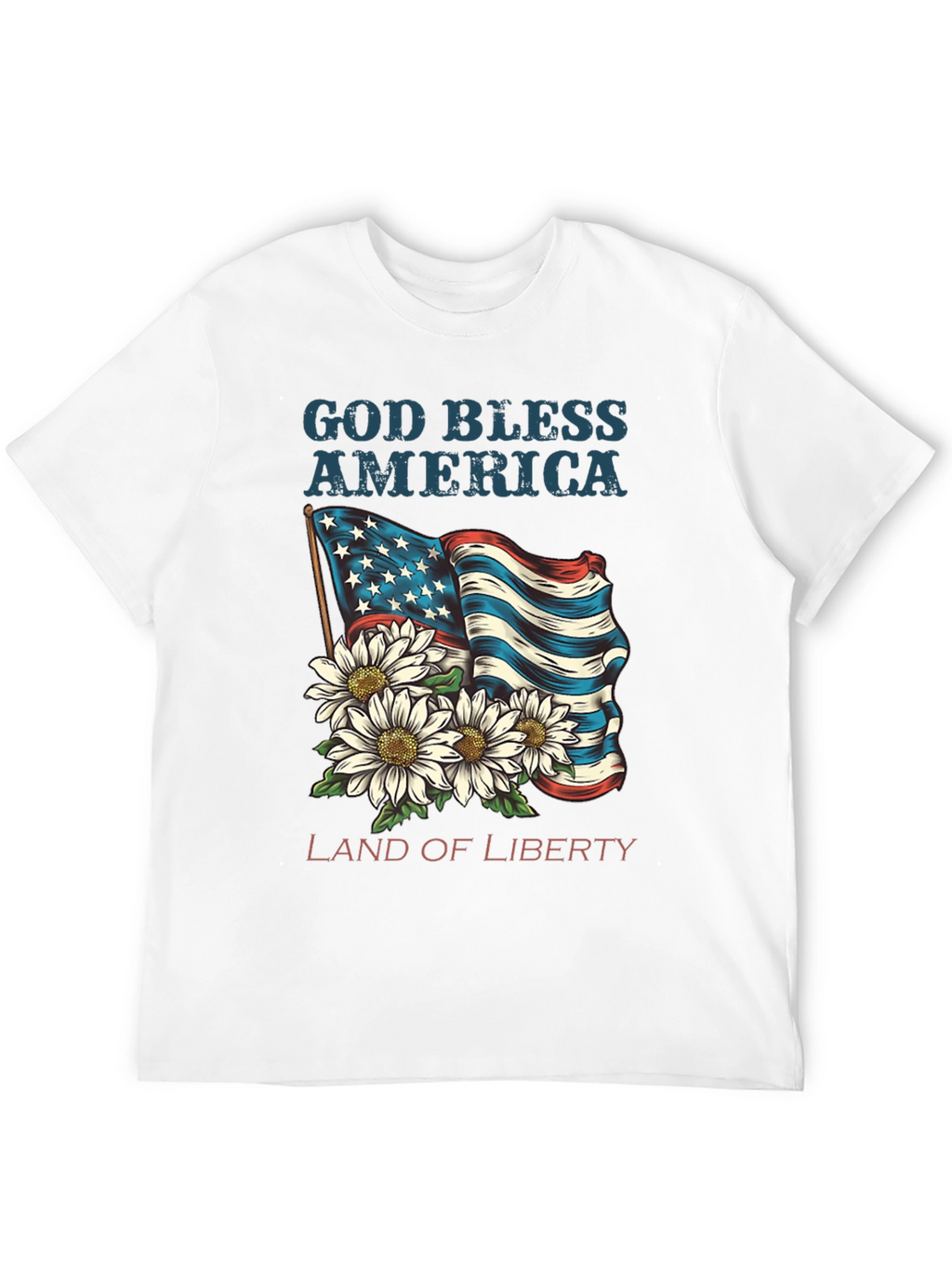 God Bless America T-Shirt - Land of Liberty Design