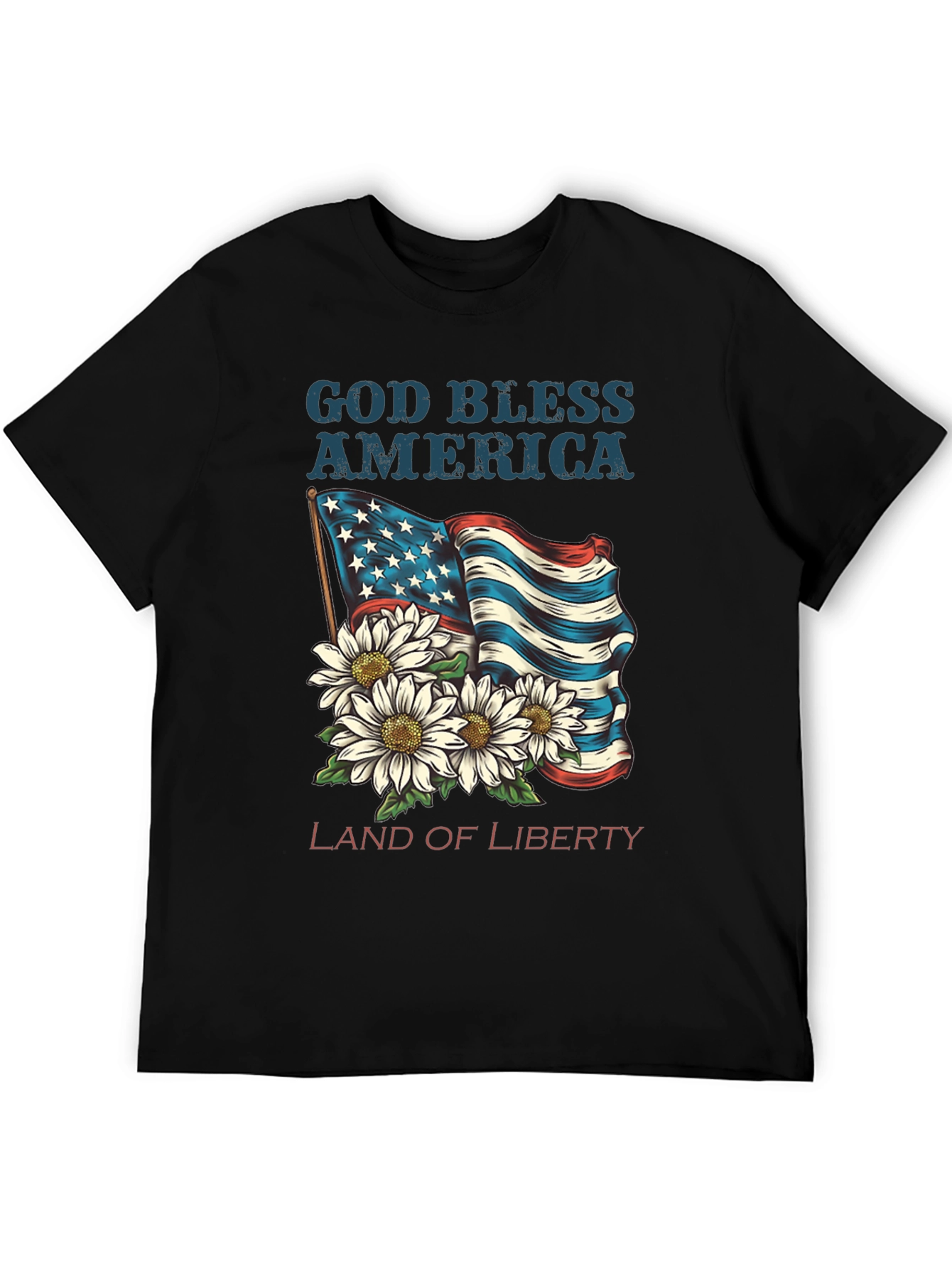 God Bless America T-Shirt - Land of Liberty Design