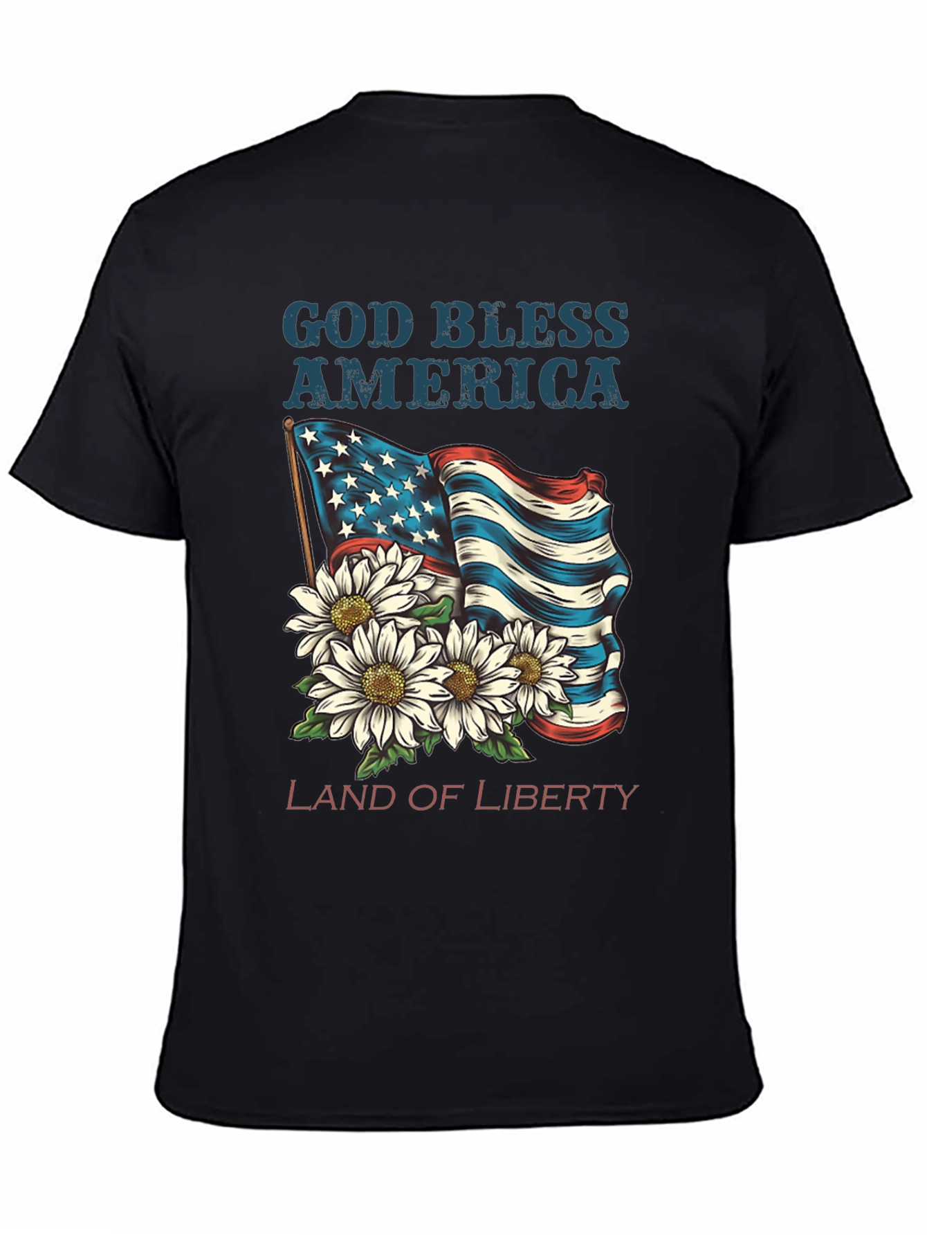 God Bless America T-Shirt - Land of Liberty Design