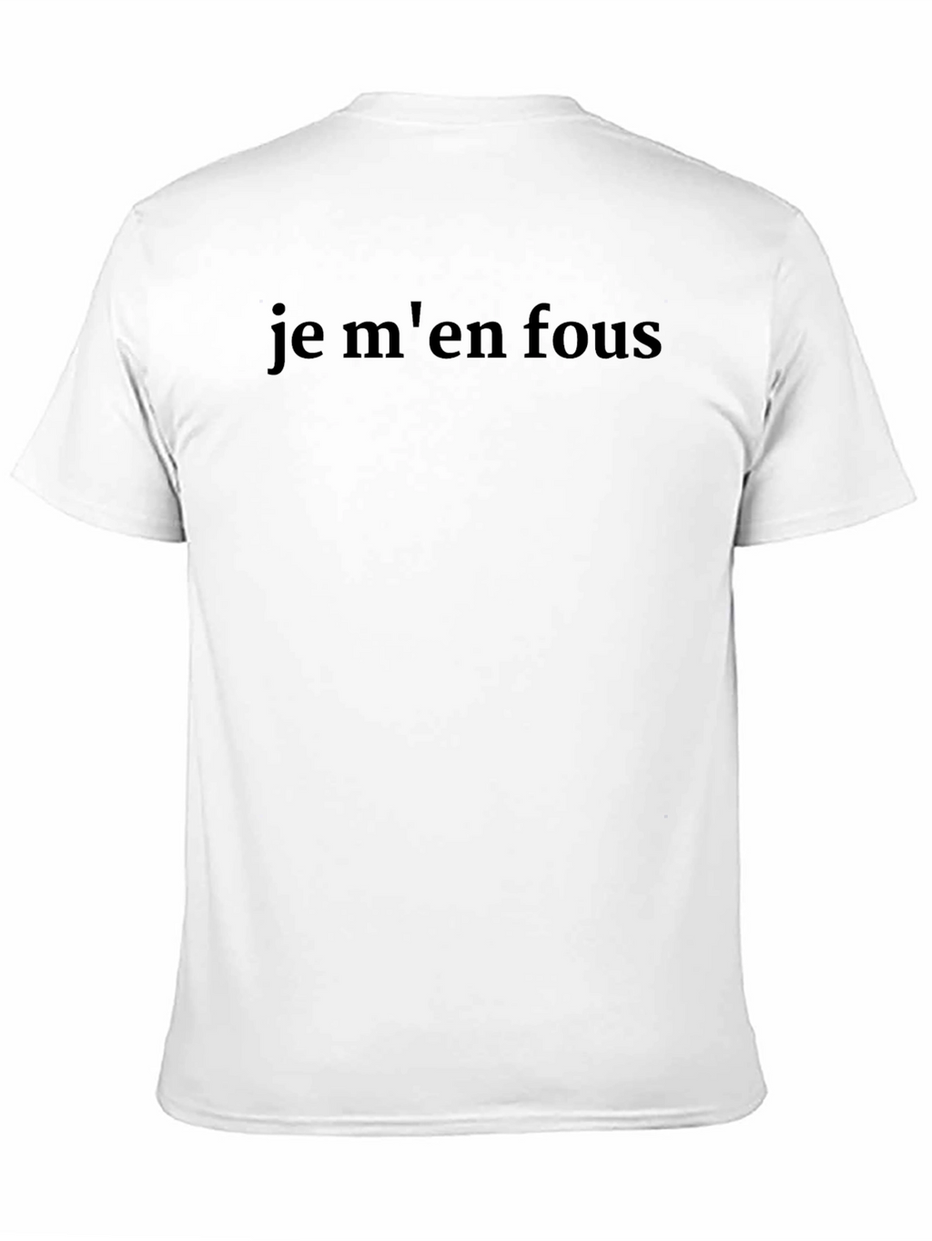 Je Men Fous T-Shirt - Mens Black Graphic Tee