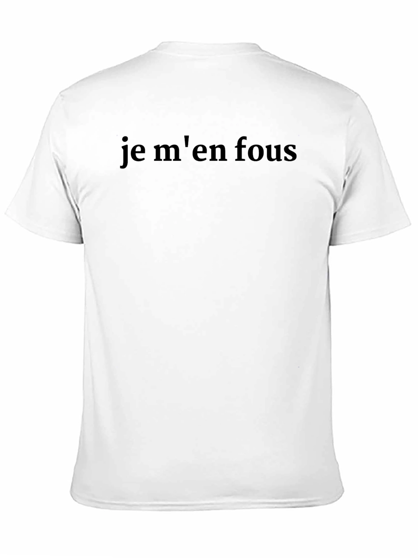 Je Men Fous T-Shirt - Mens Black Graphic Tee