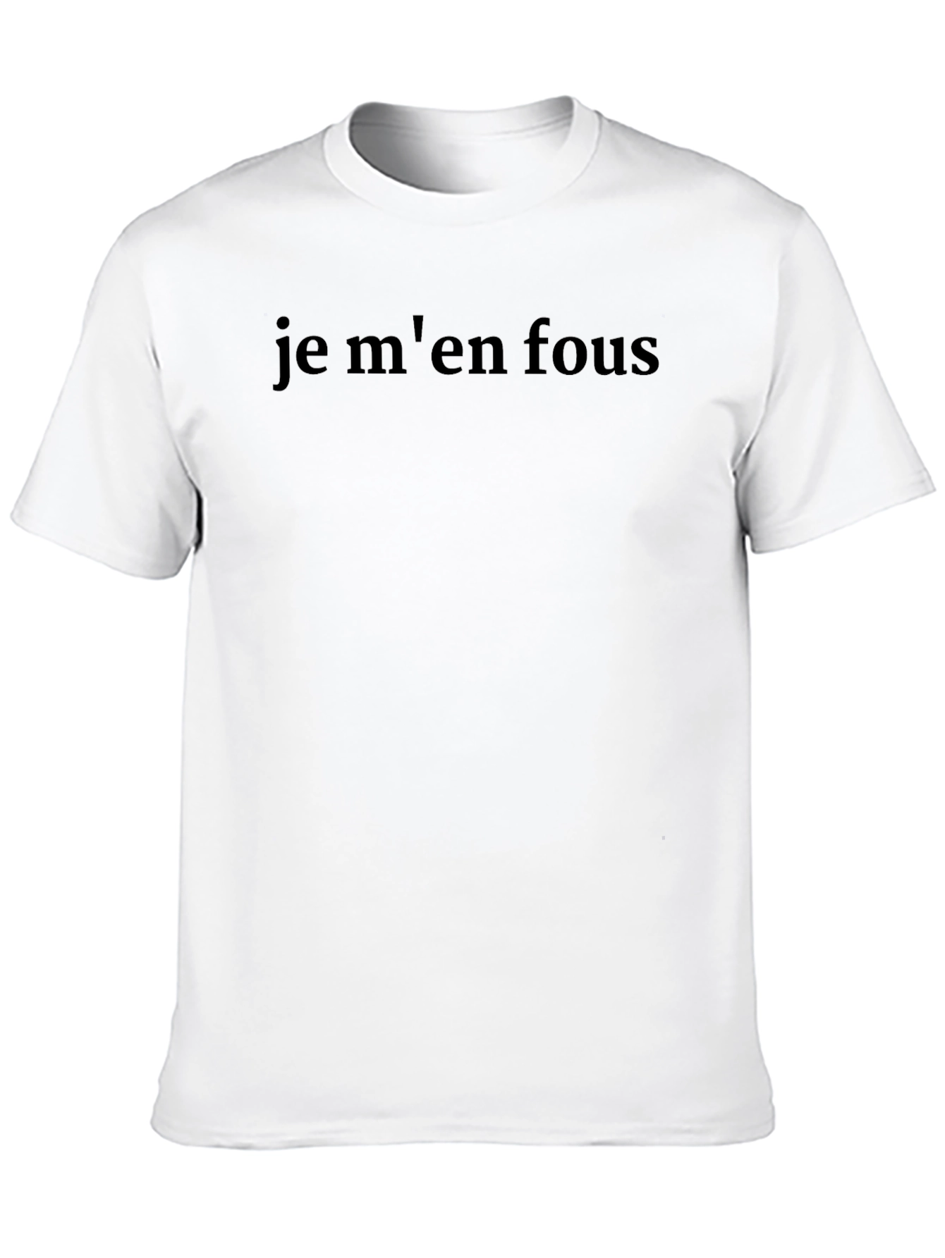 Je Men Fous T-Shirt - Mens Black Graphic Tee