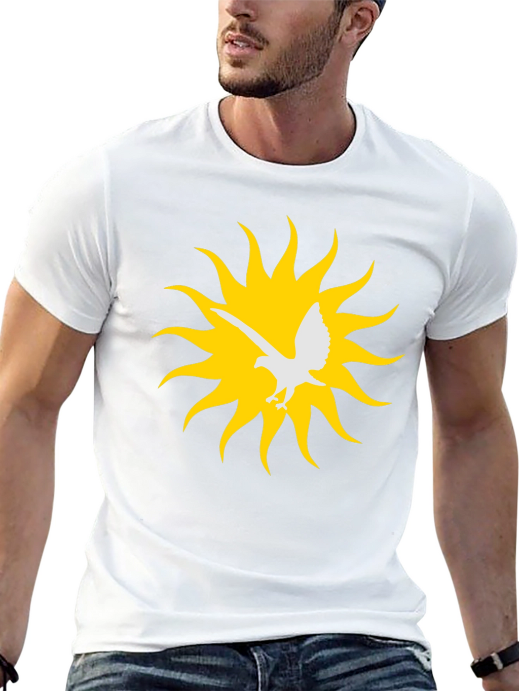 Eagle Sun Graphic Tee - Black