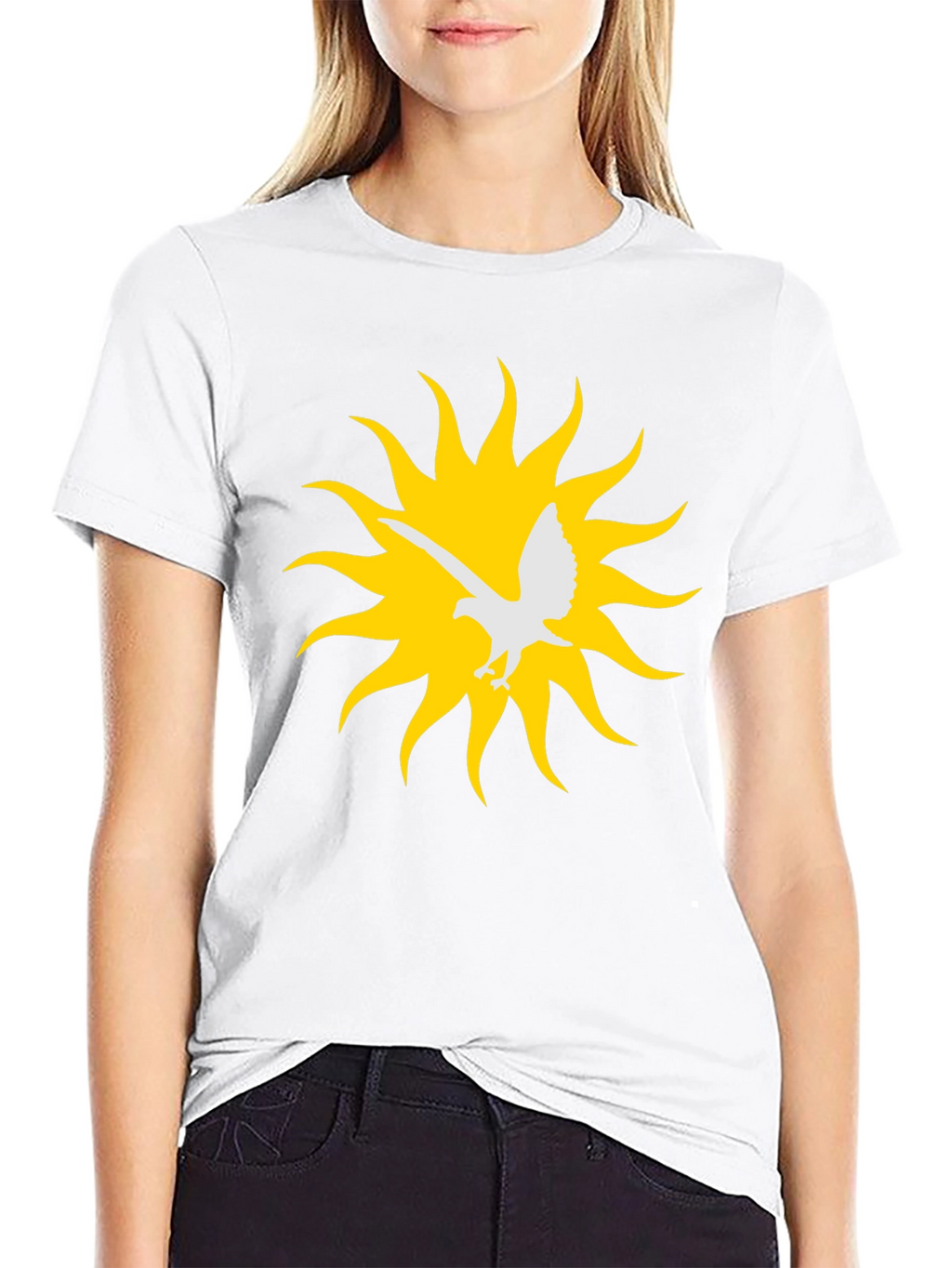 Eagle Sun Graphic Tee - Black