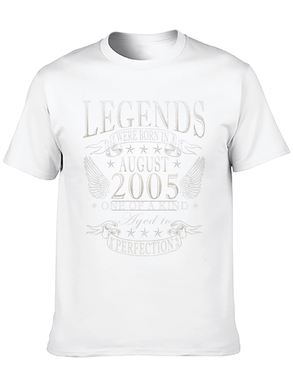 Legends Born in August 2005 Black T-Shirt