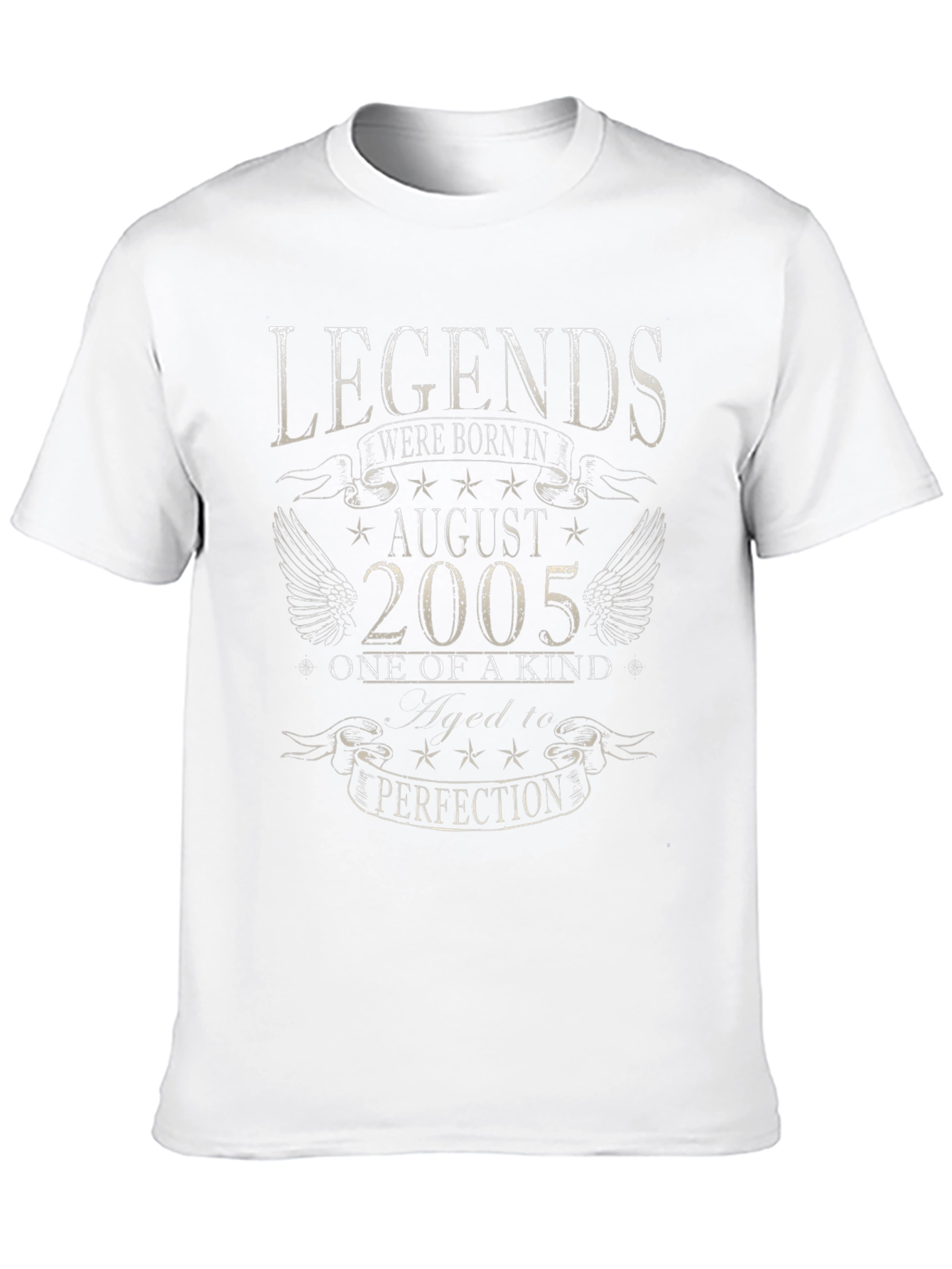 Legends Born in August 2005 Black T-Shirt
