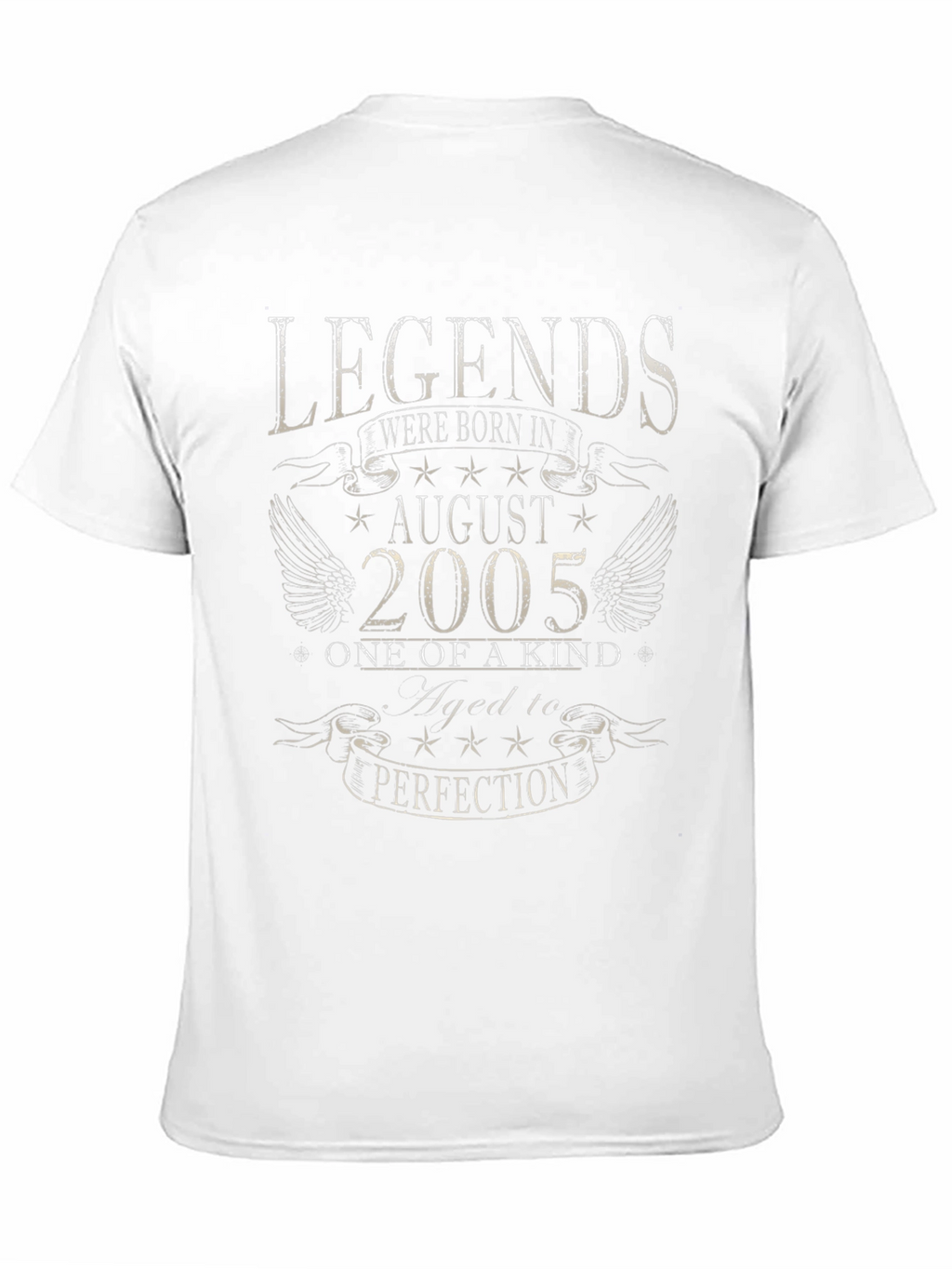 Legends Born in August 2005 Black T-Shirt