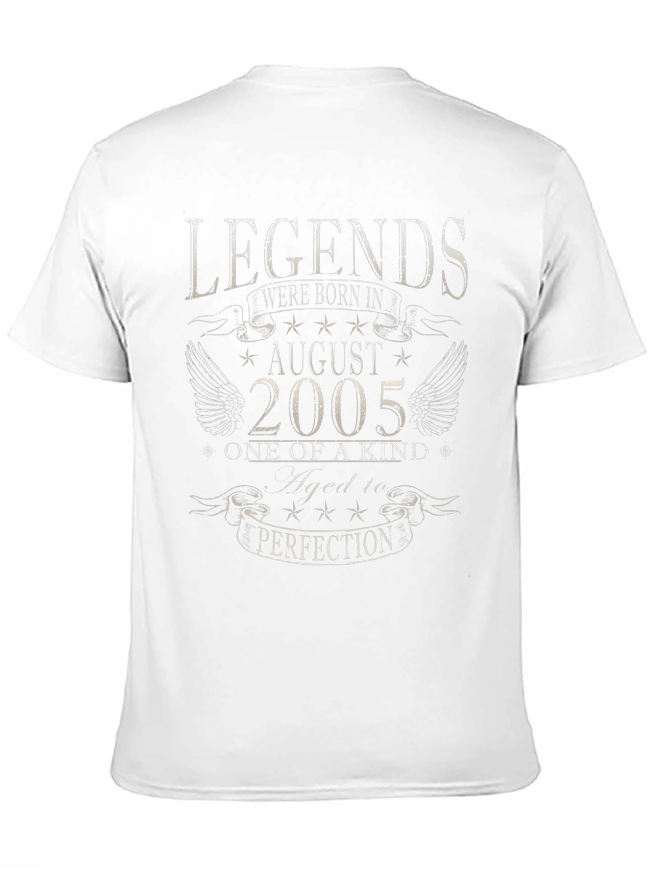 Legends Born in August 2005 Black T-Shirt