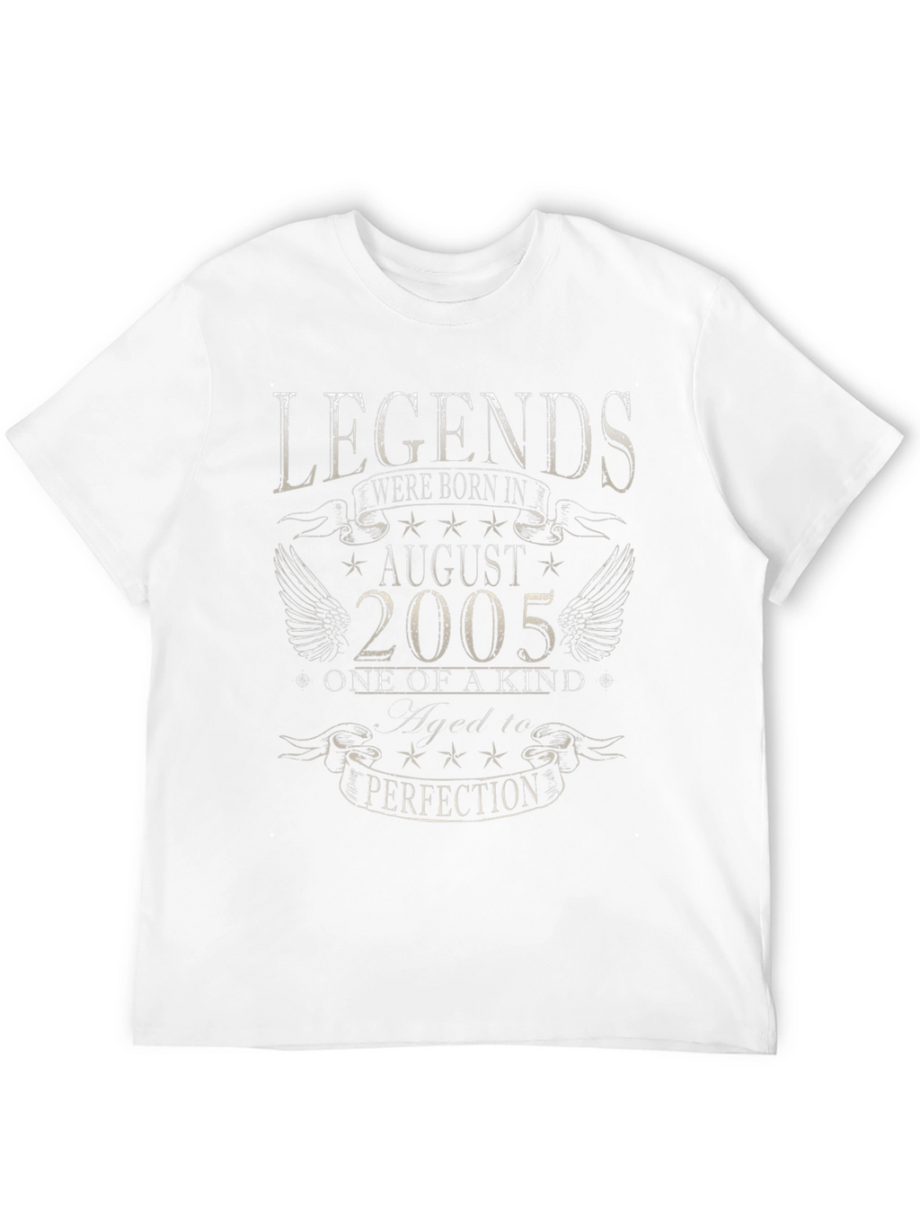 Legends Born in August 2005 Black T-Shirt