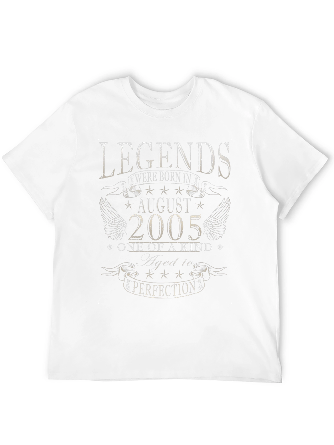 Legends Born in August 2005 Black T-Shirt
