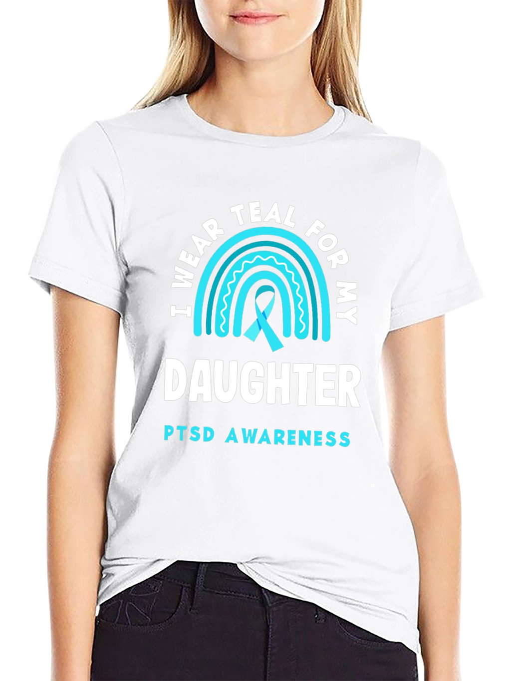 Teal PTSD Awareness Daughter T-Shirt