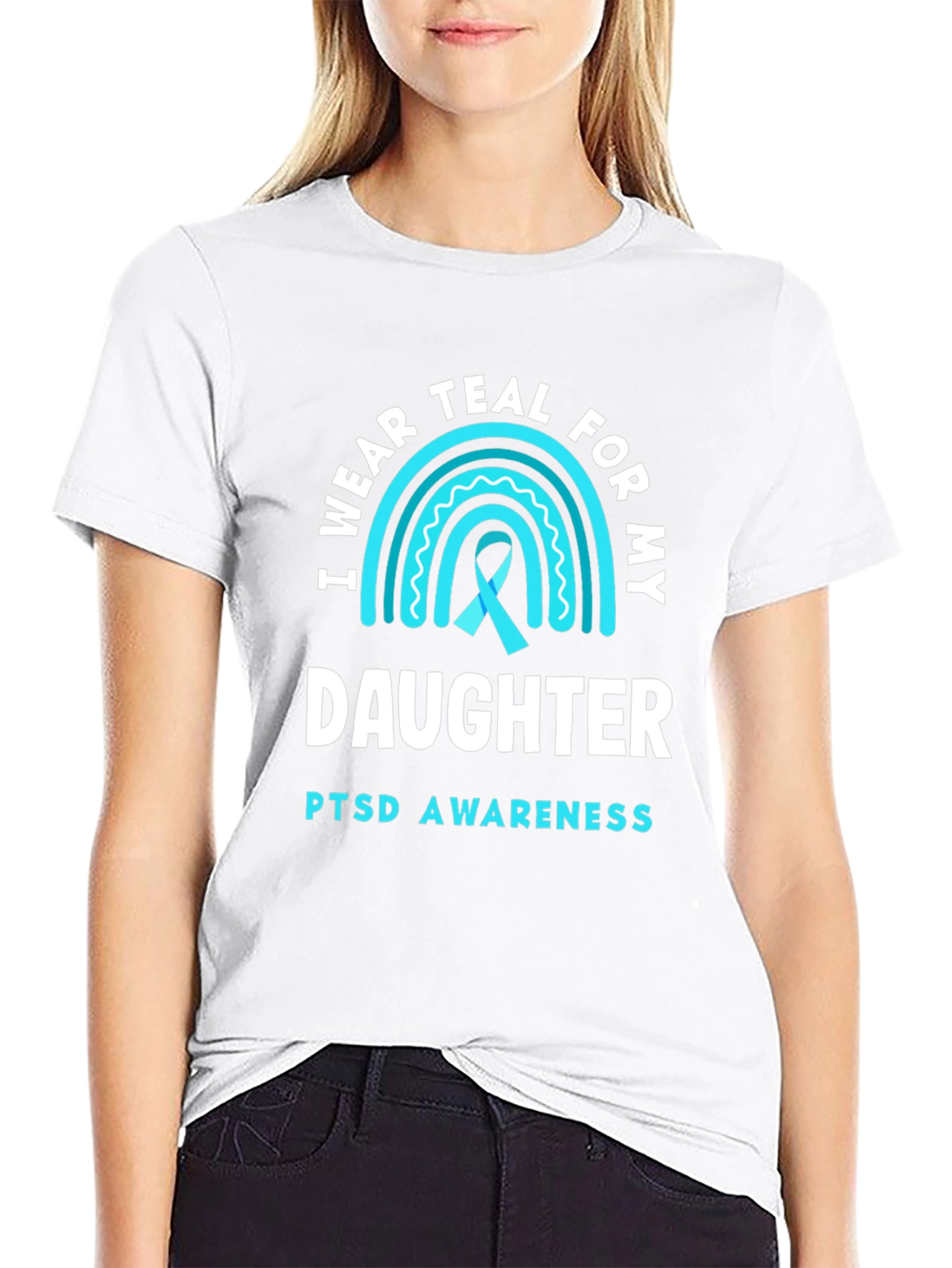 Teal PTSD Awareness Daughter T-Shirt