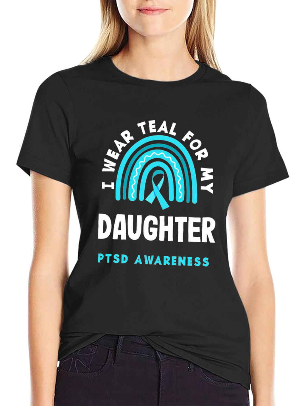 Teal PTSD Awareness Daughter T-Shirt