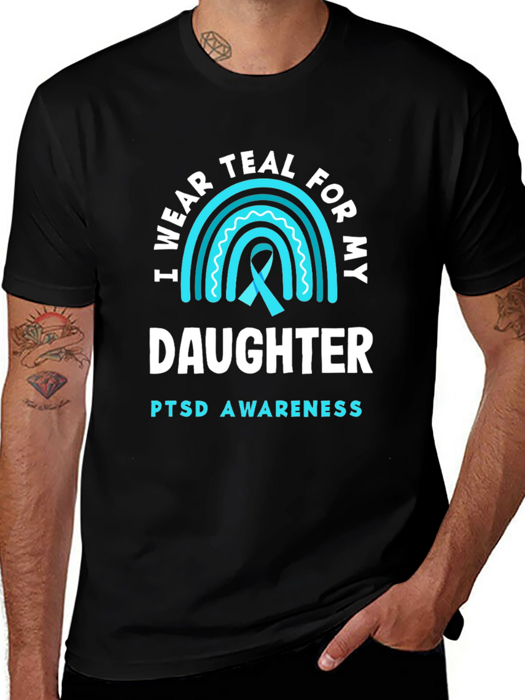Teal PTSD Awareness Daughter T-Shirt