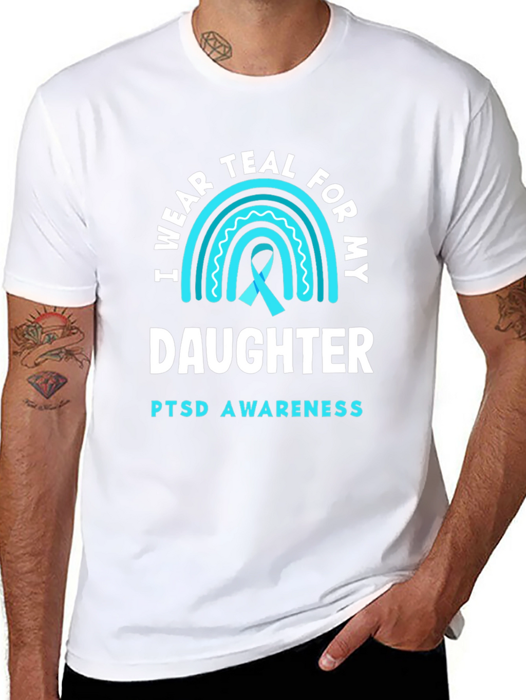 Teal PTSD Awareness Daughter T-Shirt