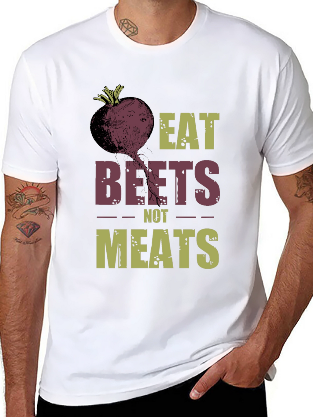 Eat Beets Not Meats T-Shirt - Vegan Lifestyle Tee
