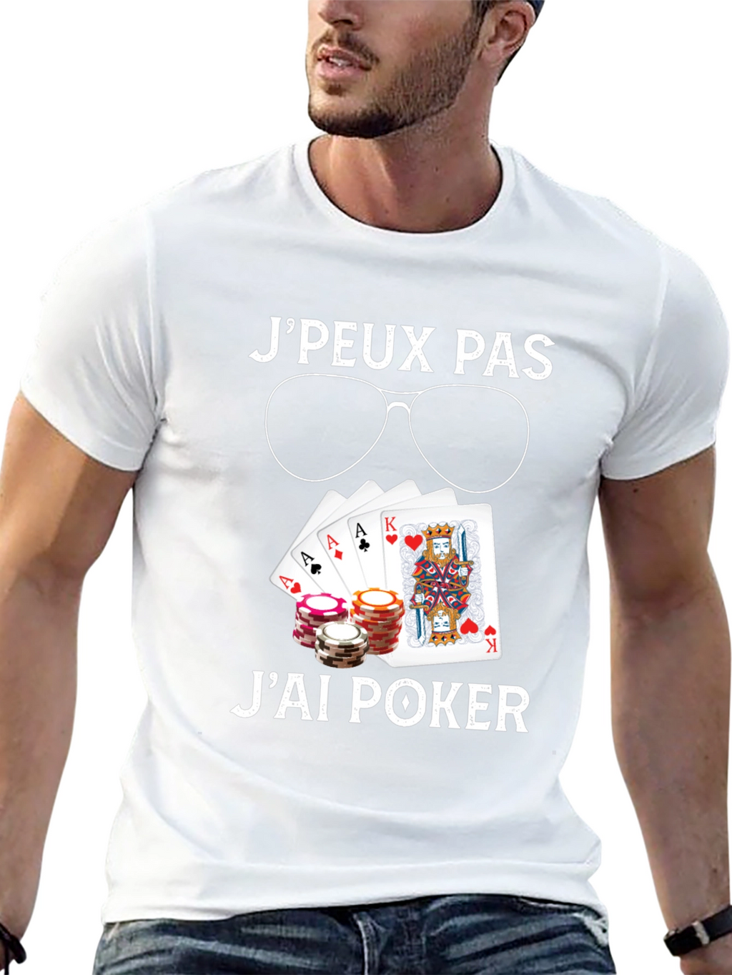 Poker T-Shirt - JPeux Pas Jai Poker Design