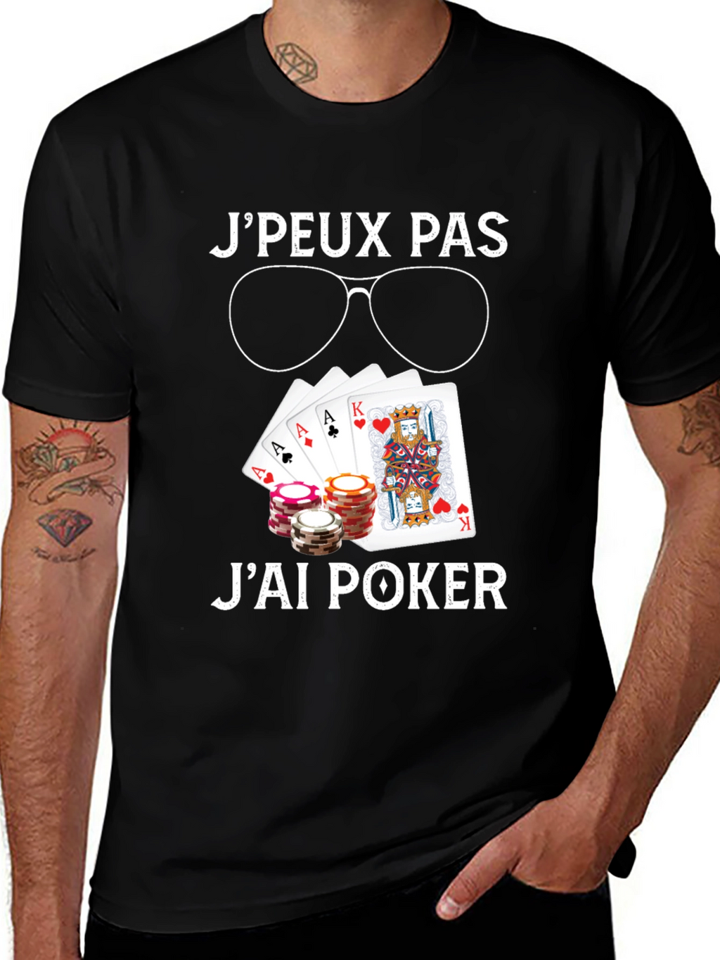 Poker T-Shirt - JPeux Pas Jai Poker Design
