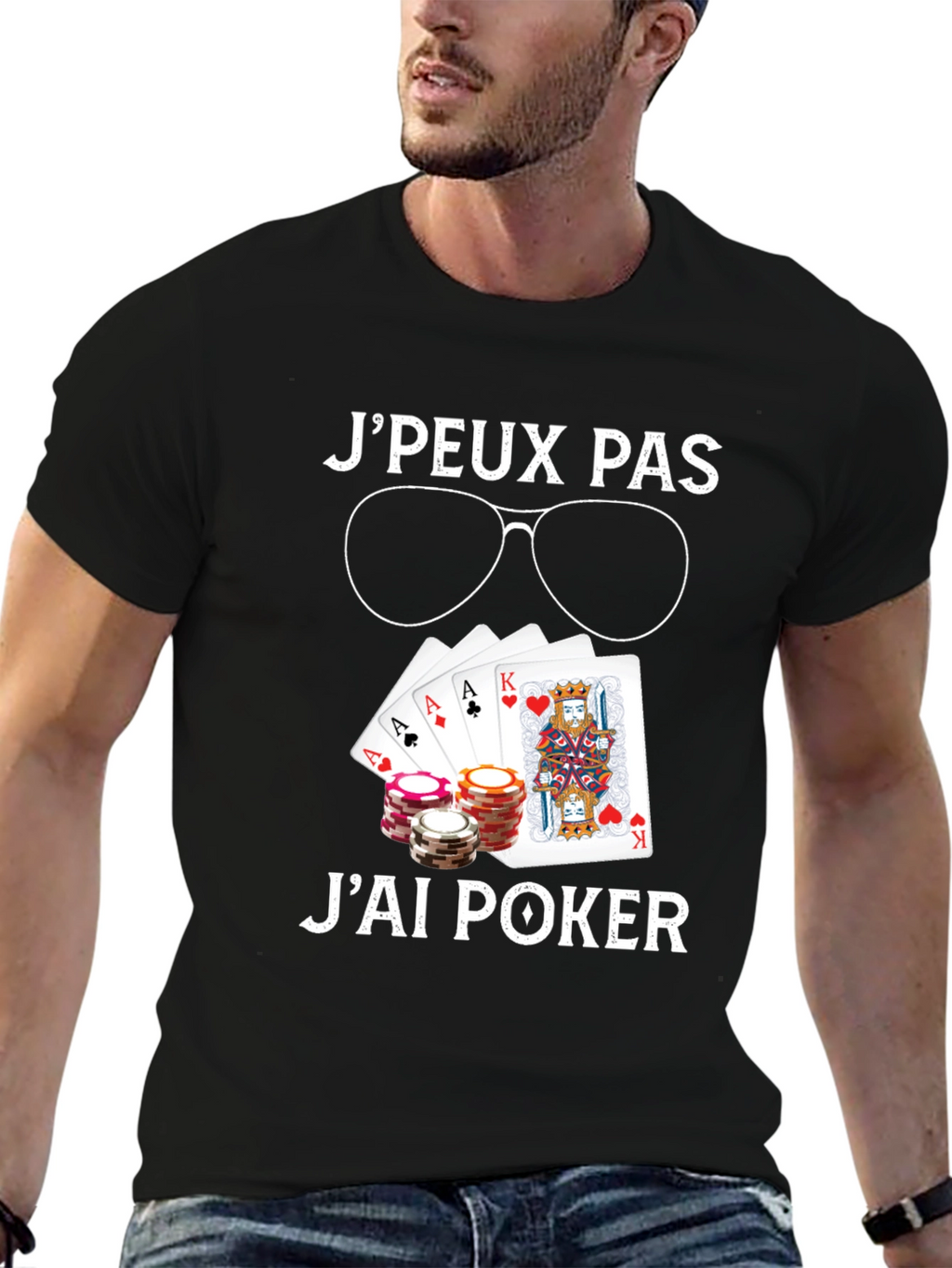 Poker T-Shirt - JPeux Pas Jai Poker Design