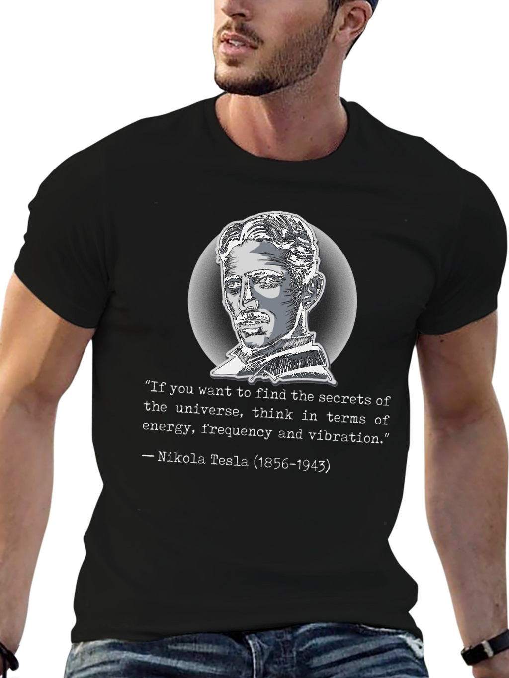 Nikola Tesla Quote Graphic T-Shirt