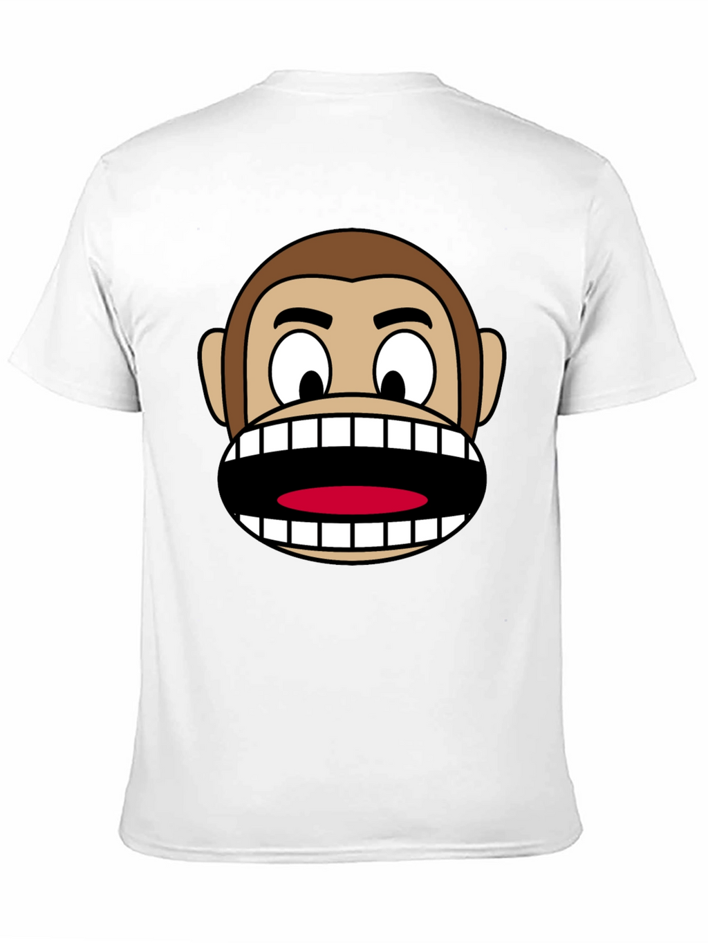 Funny Monkey Face Graphic T-Shirt