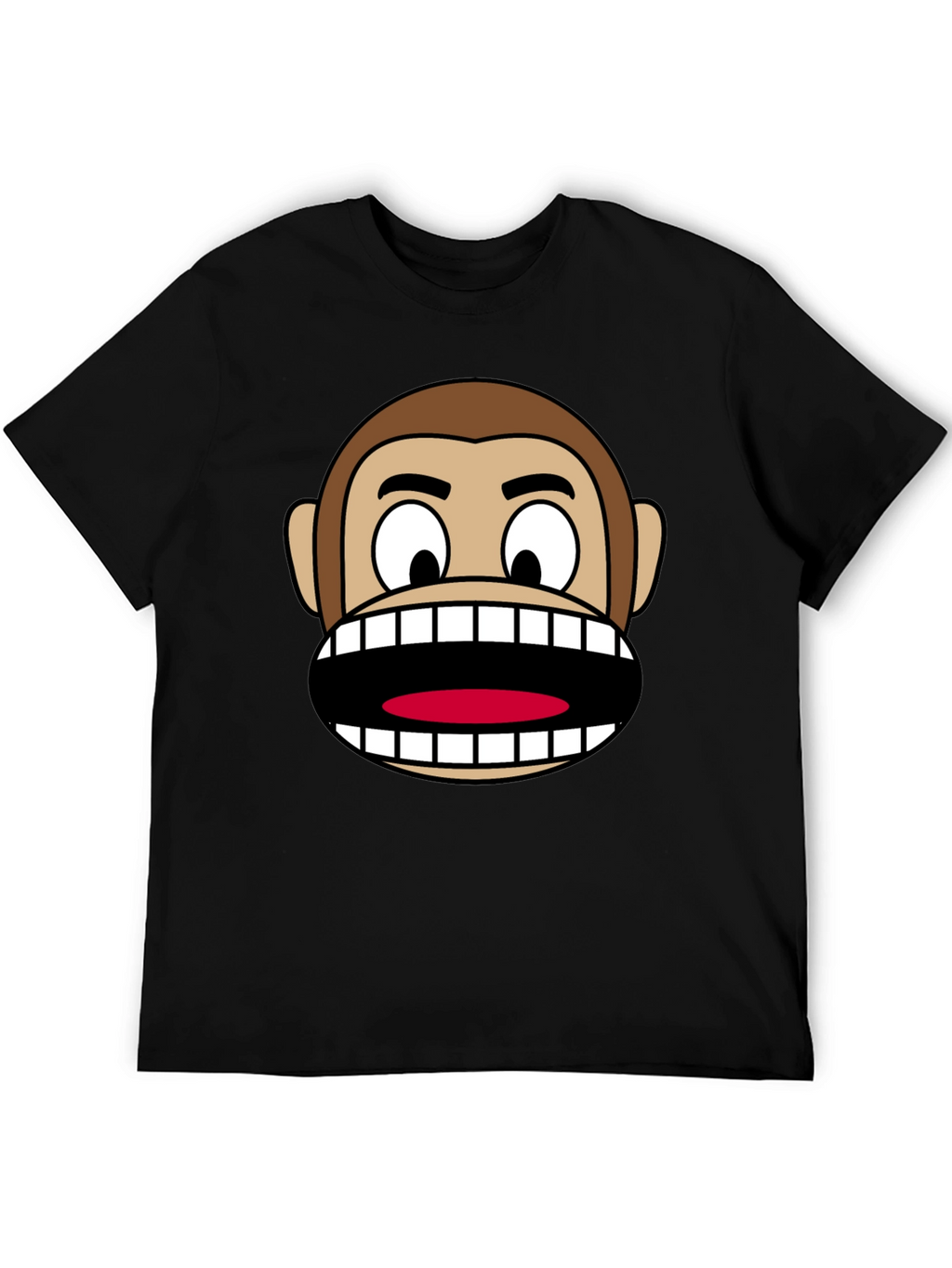 Funny Monkey Face Graphic T-Shirt