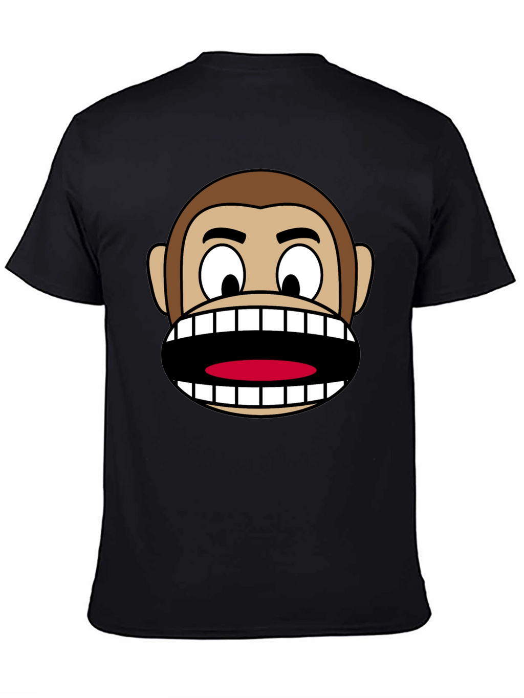 Funny Monkey Face Graphic T-Shirt