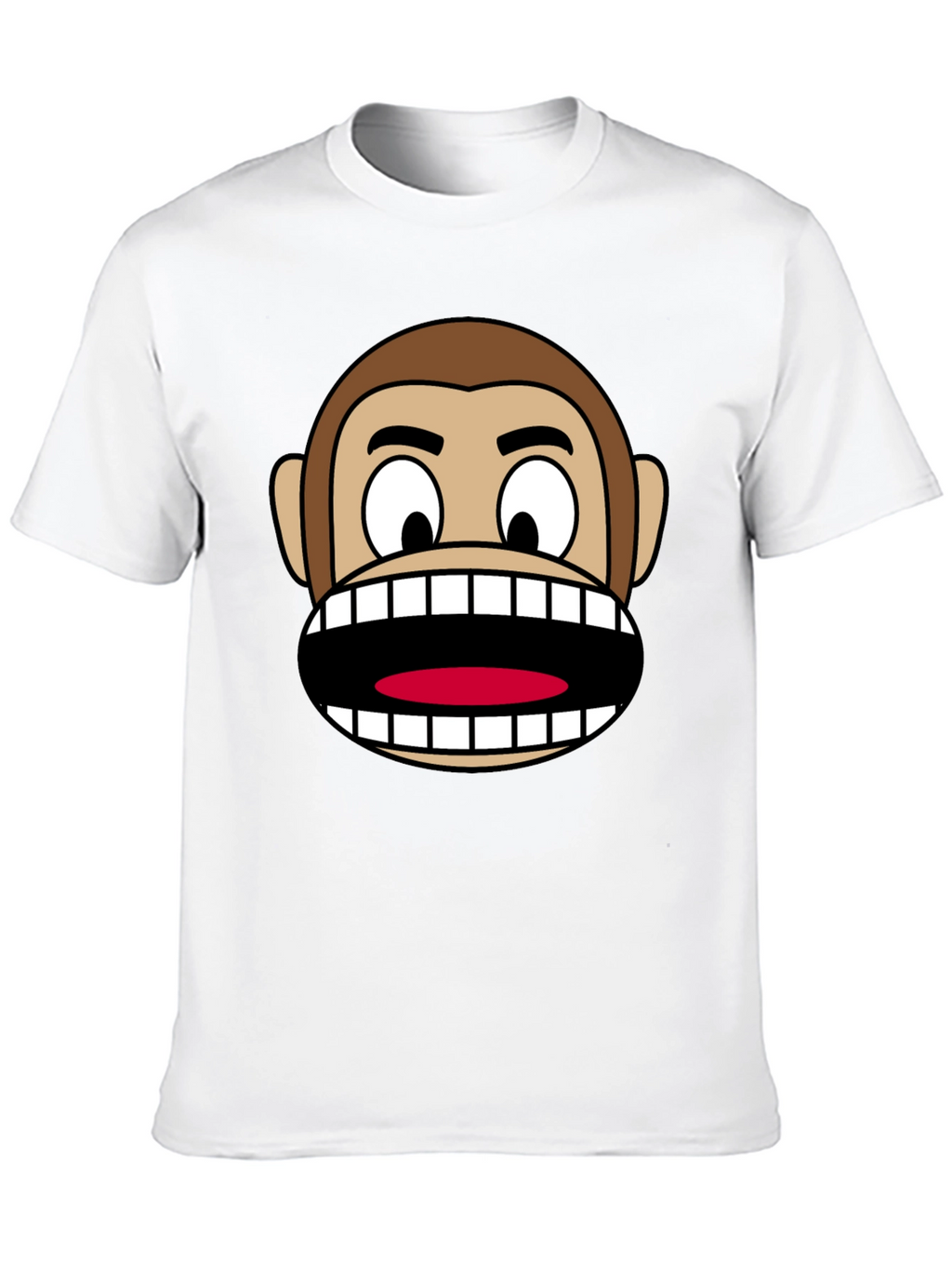 Funny Monkey Face Graphic T-Shirt