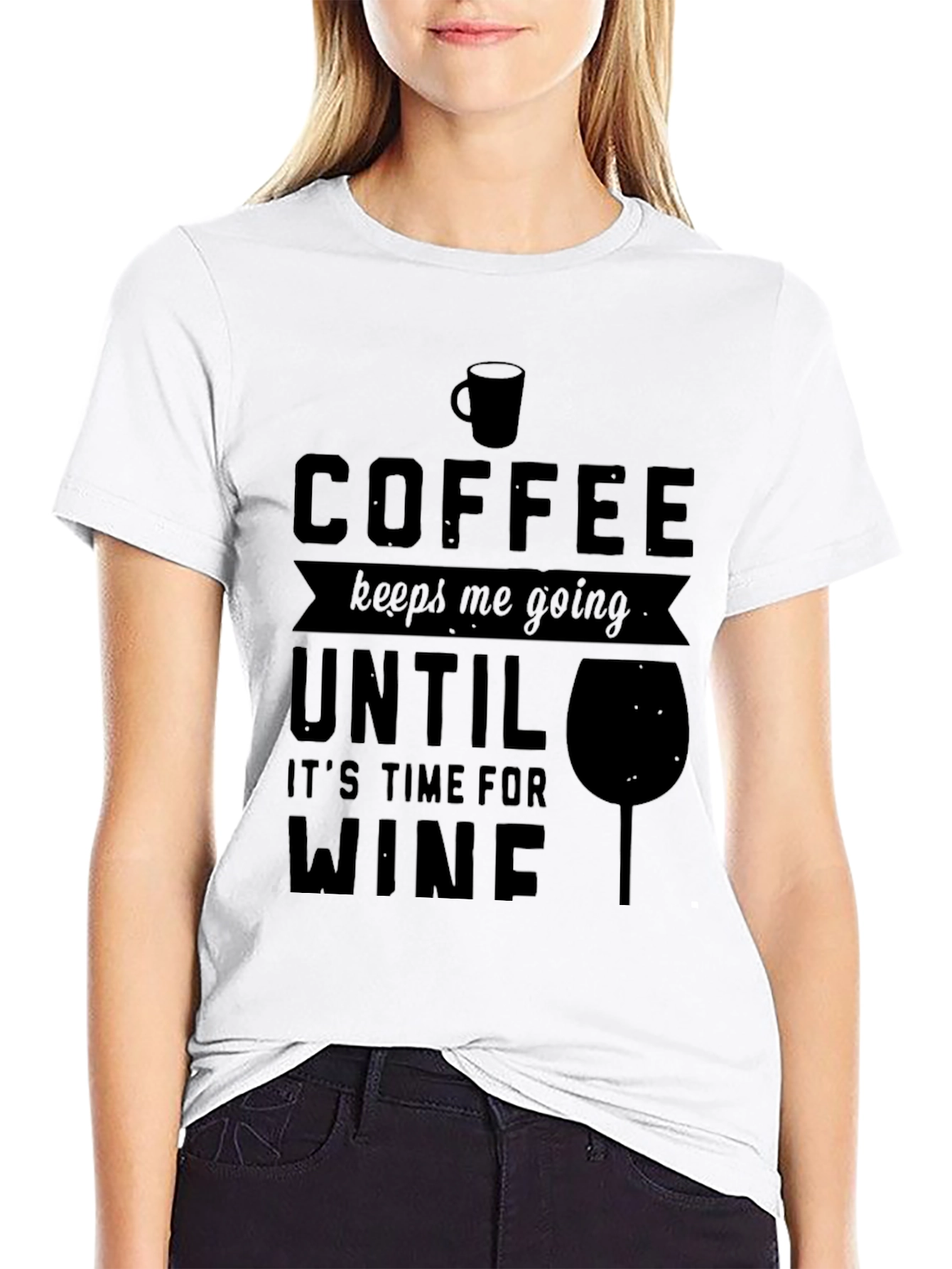 Coffee to Wine Graphic Tee - Mens