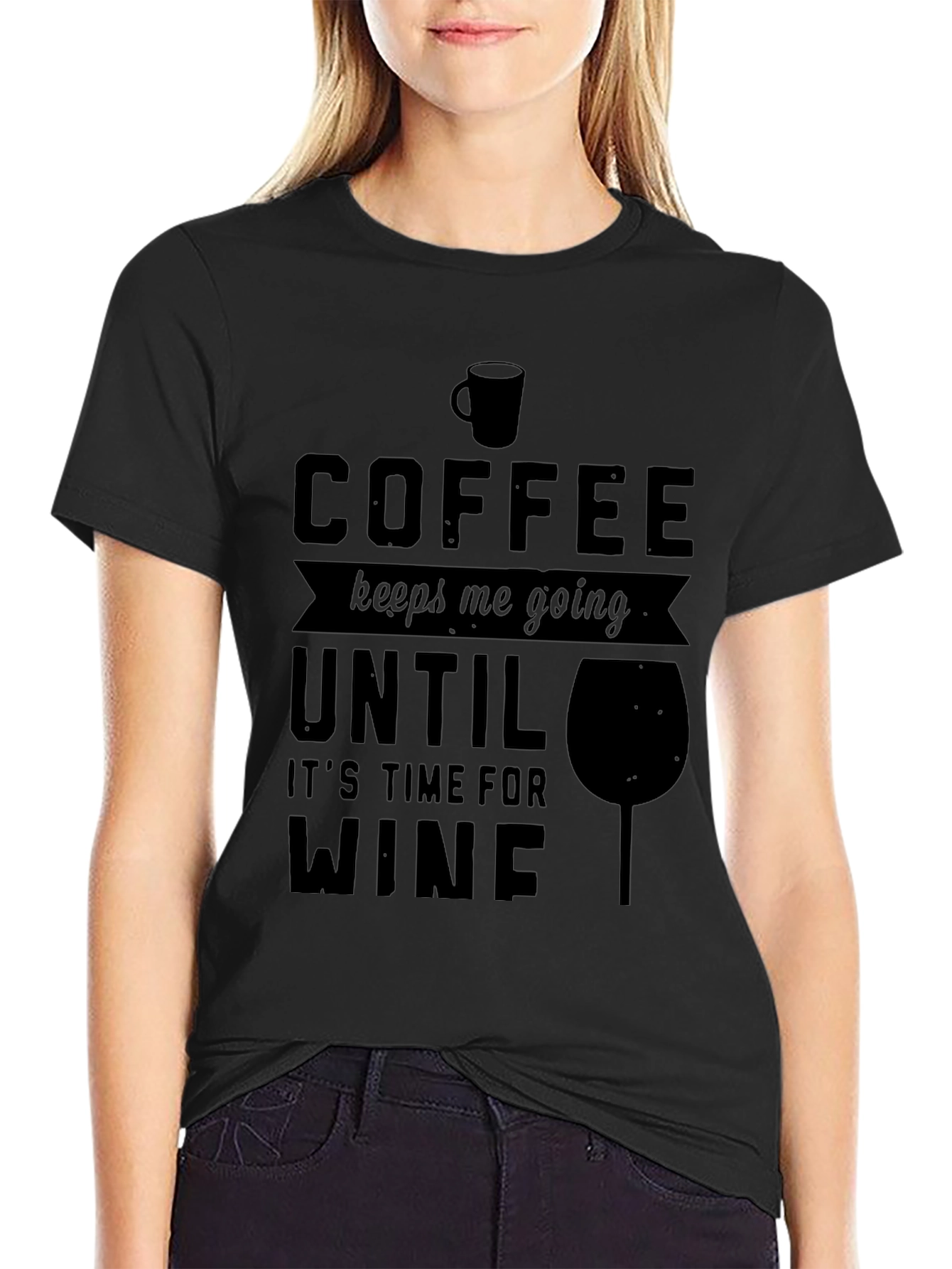 Coffee to Wine Graphic Tee - Mens