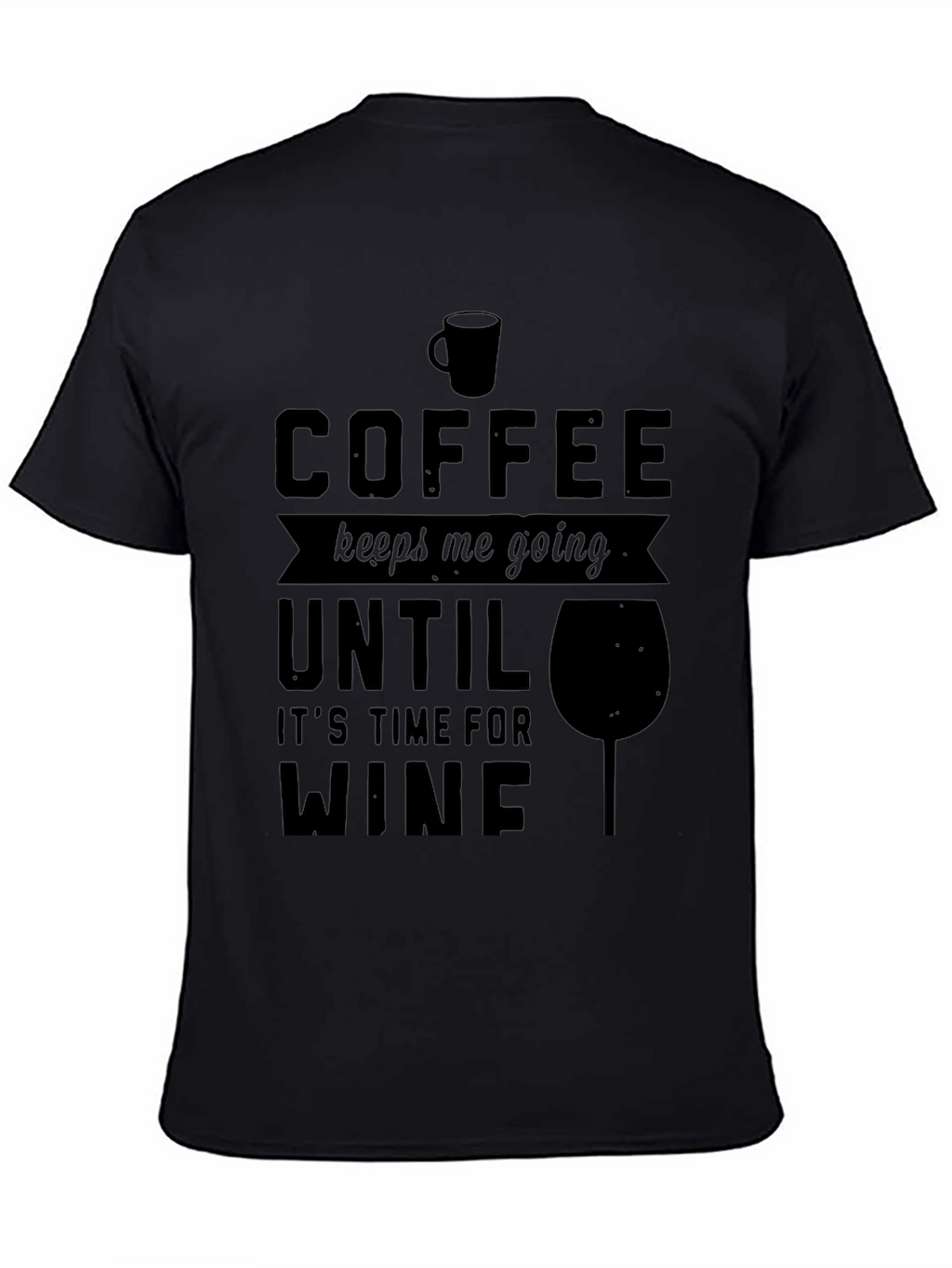 Coffee to Wine Graphic Tee - Mens