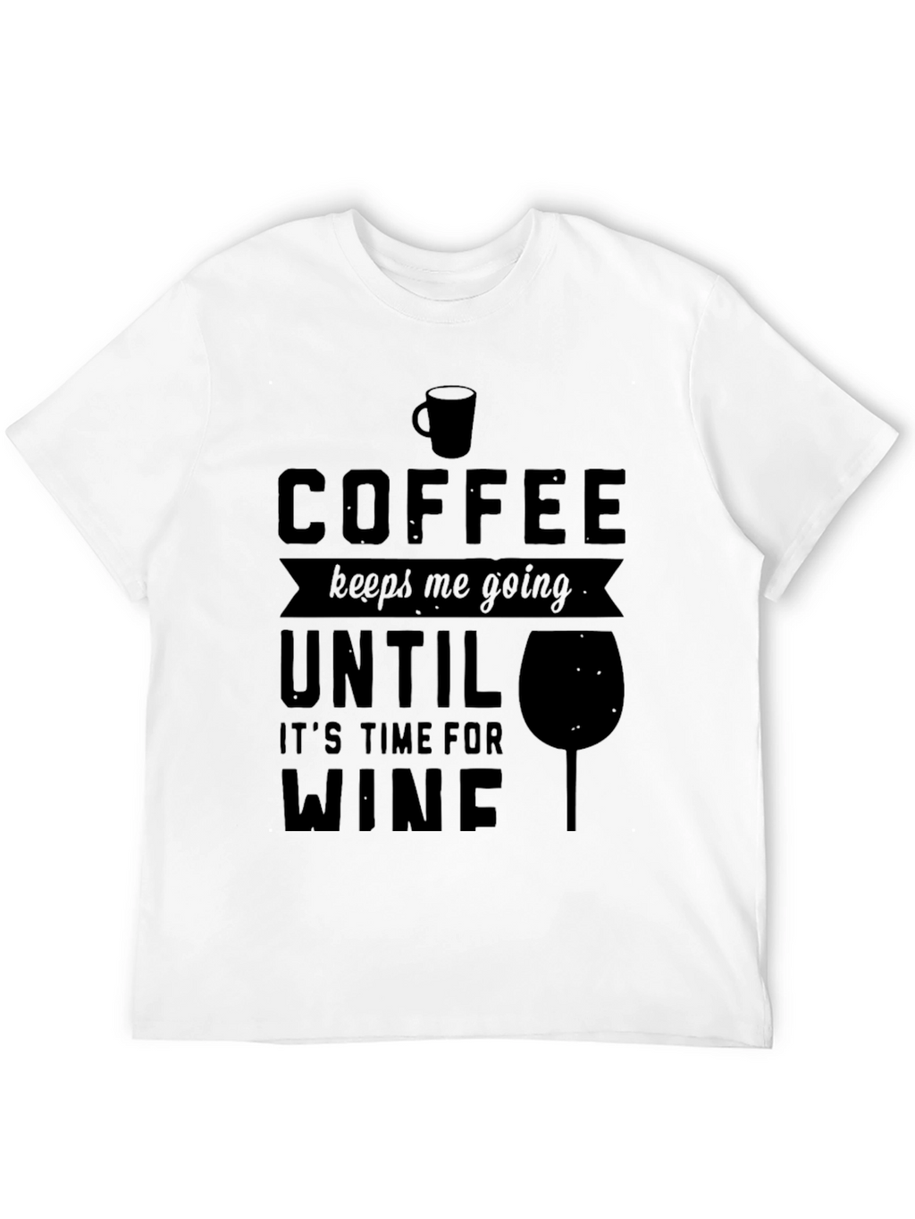Coffee to Wine Graphic Tee - Mens