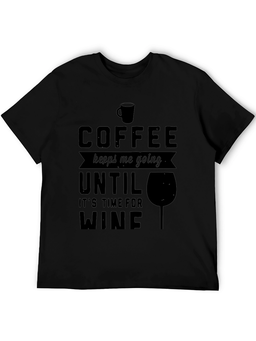 Coffee to Wine Graphic Tee - Mens