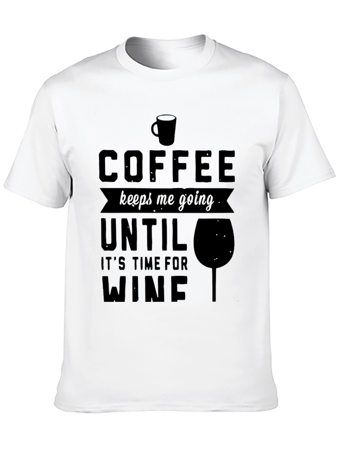 Coffee to Wine Graphic Tee - Mens