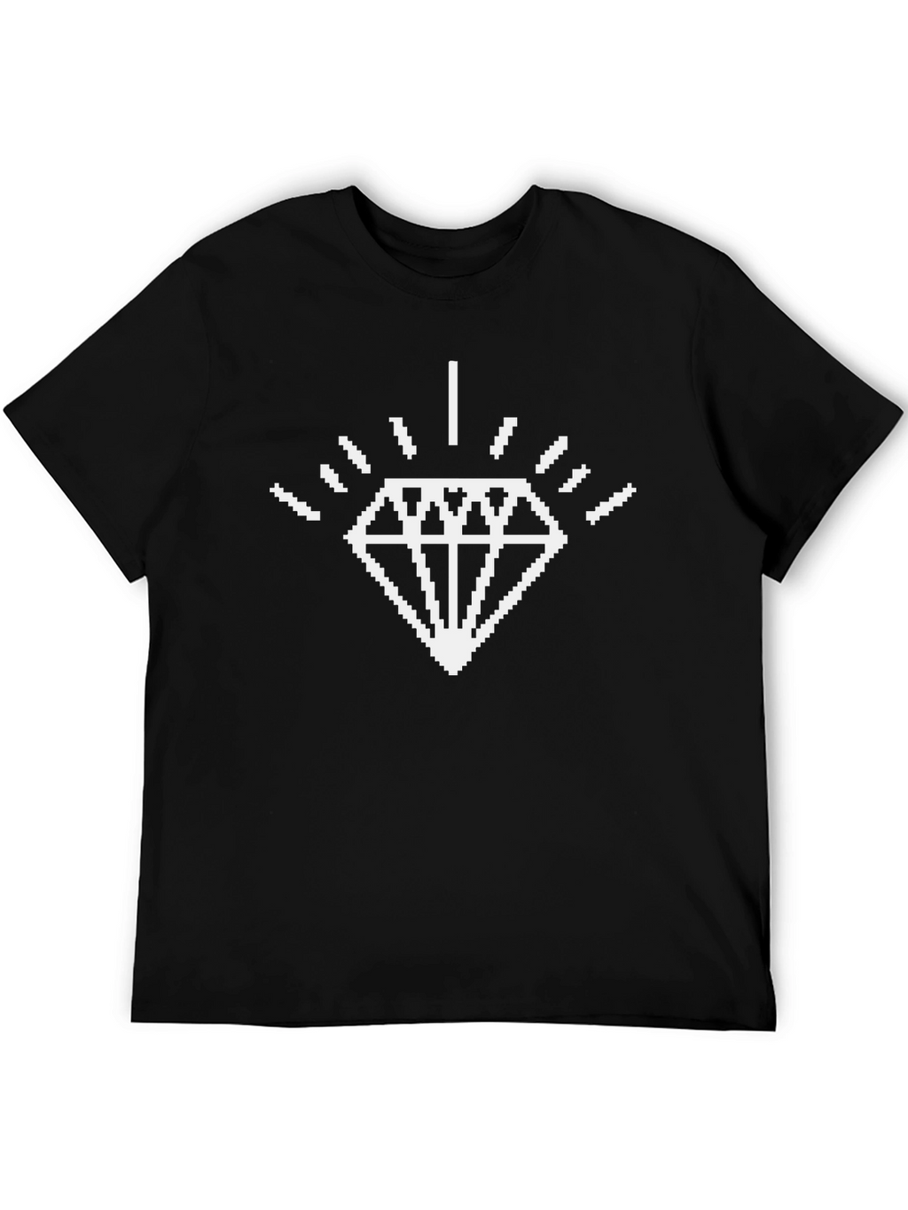 Pixel Diamond Graphic Tee - Cool Retro Style